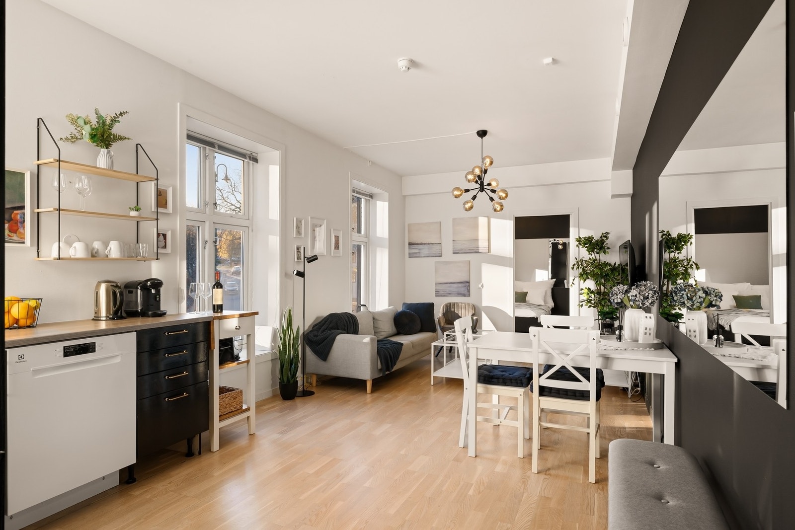 Åpen stue-/kjøkkenløsning Galleribilde