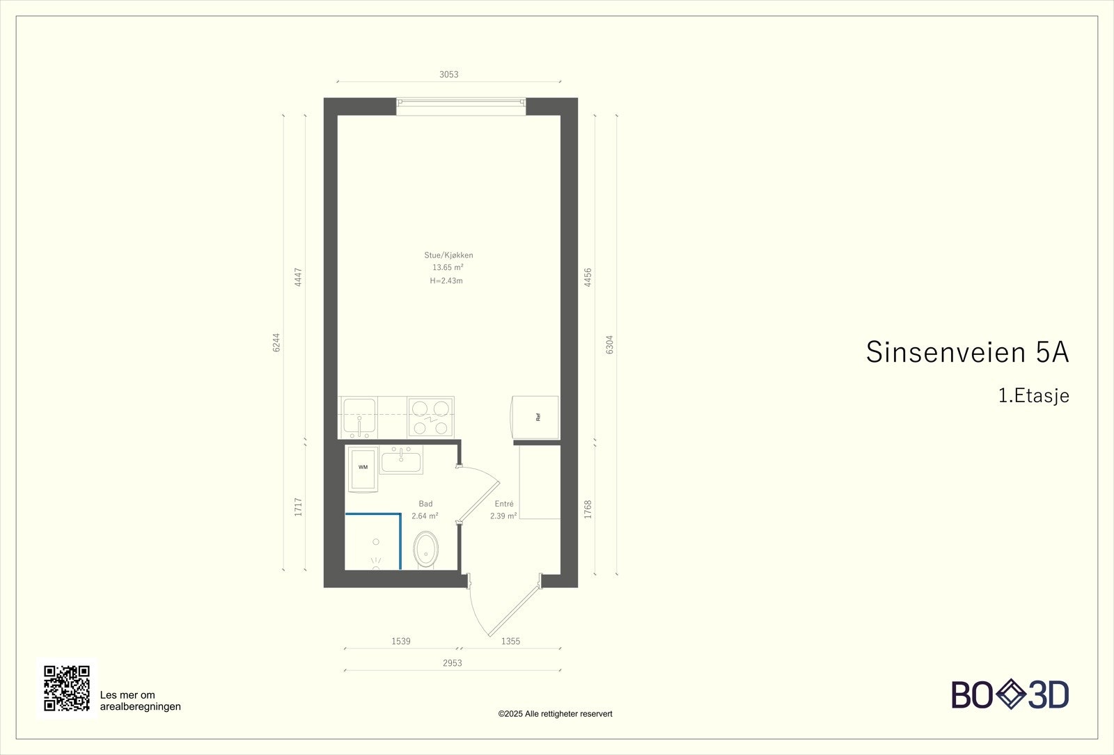 Plantegning 1. etasje Galleribilde