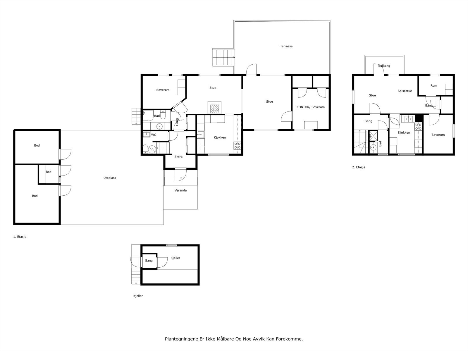 Komplett plantegning Galleribilde