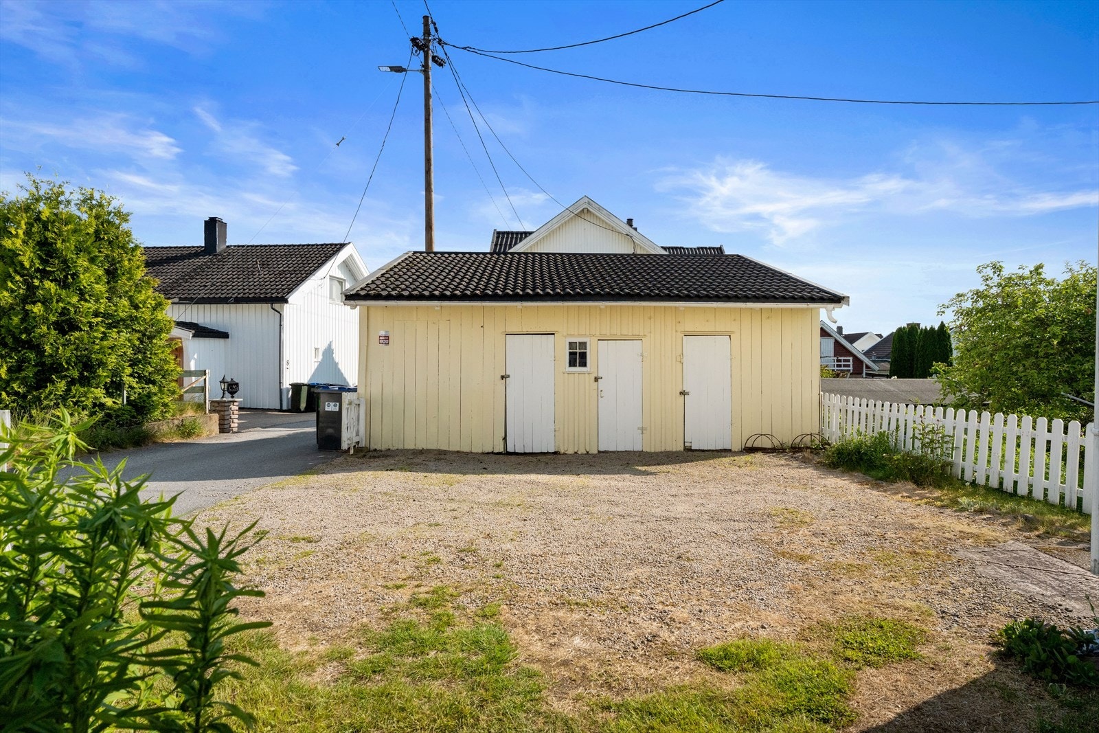 Boligen har flere utvendige boder. Se pkt. ferdigattest Galleribilde