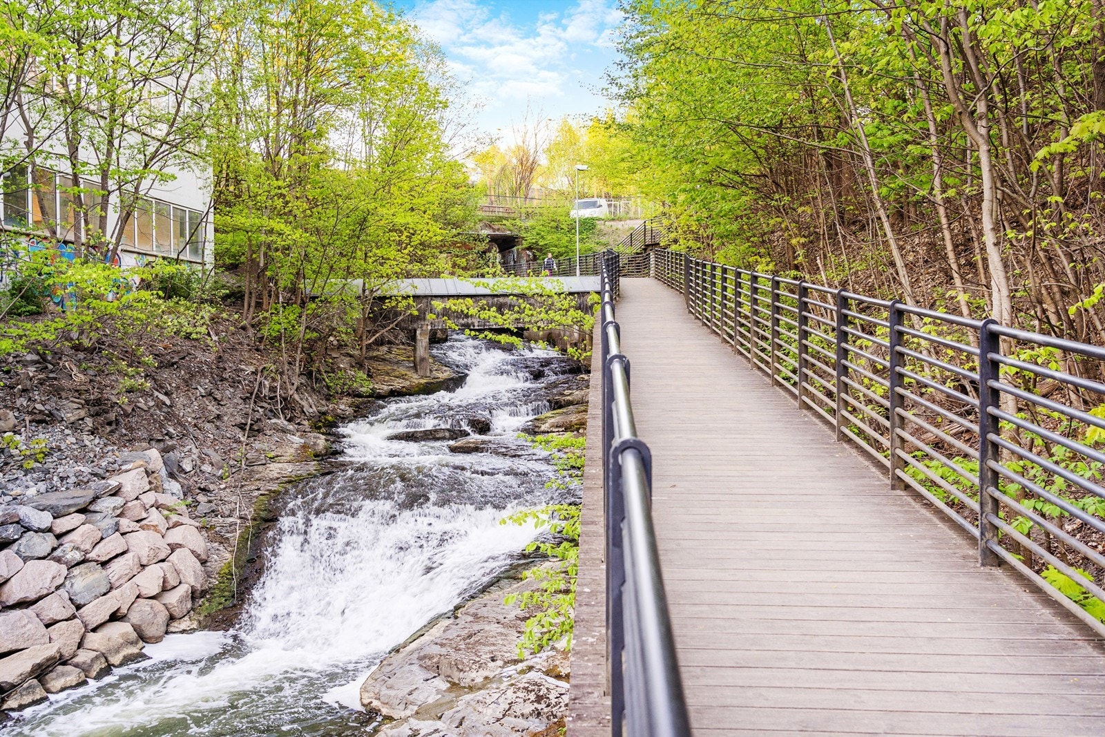 I tomtekanten lokker Svartdalsparken og Alnaelven med deilige turmuligheter og sti ned til Kværnerdalen. Galleribilde