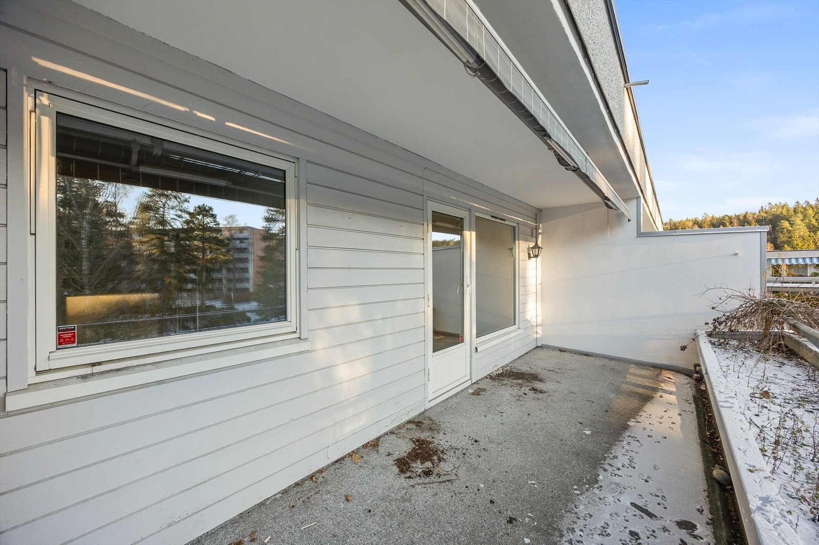 Balkongen i 5. etasje er en fin forlengelse av stuen. Galleribilde