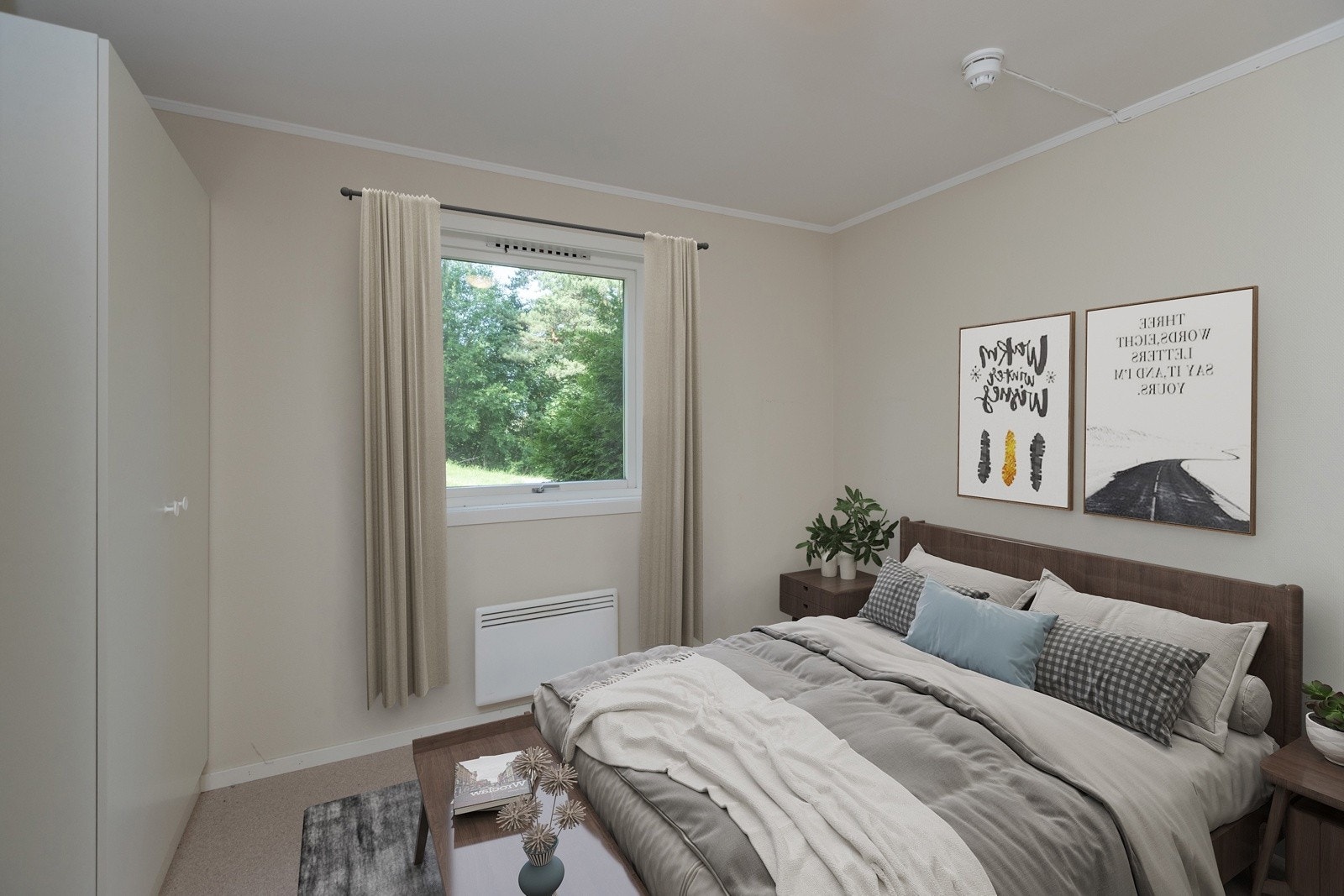 Soverom (foto er stylet og er fra tilsvarende leilighet) Galleribilde