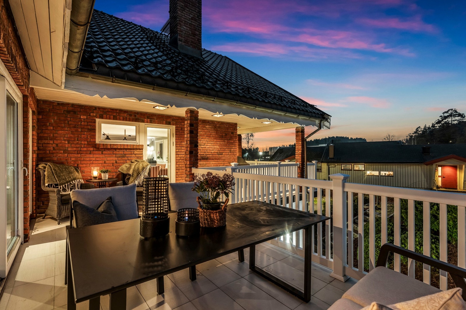 Herlig usjenert terrasse Galleribilde