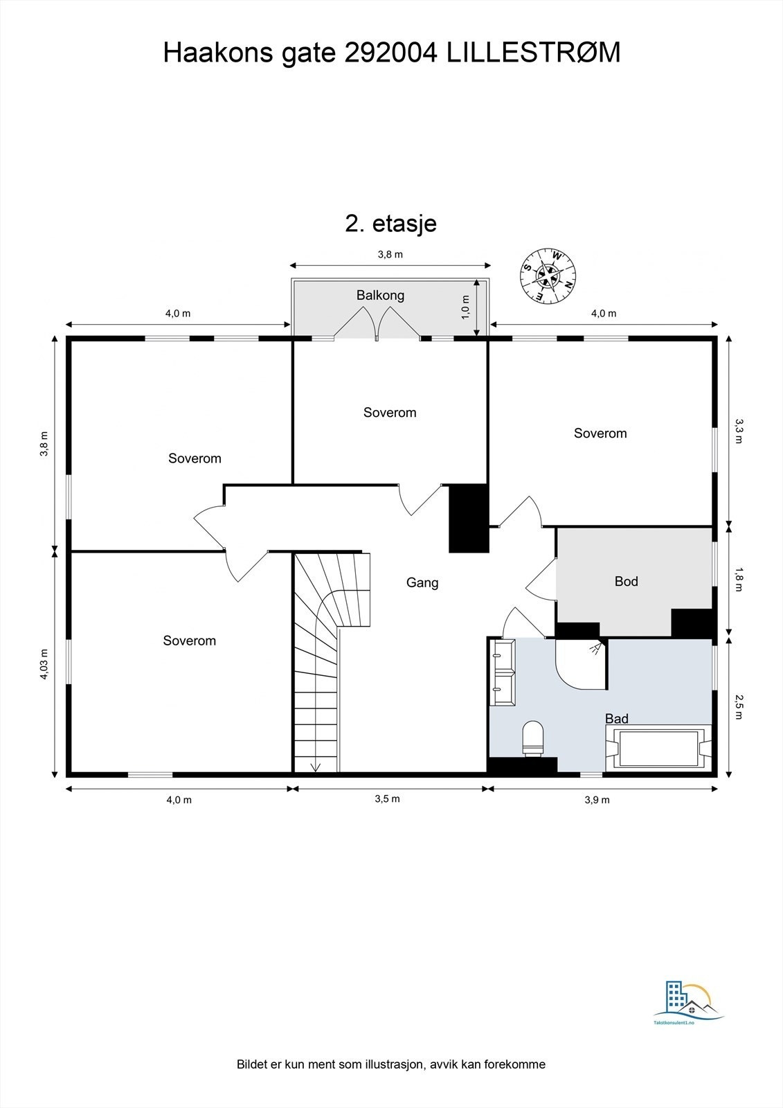 Plantegning - 2. etg Galleribilde
