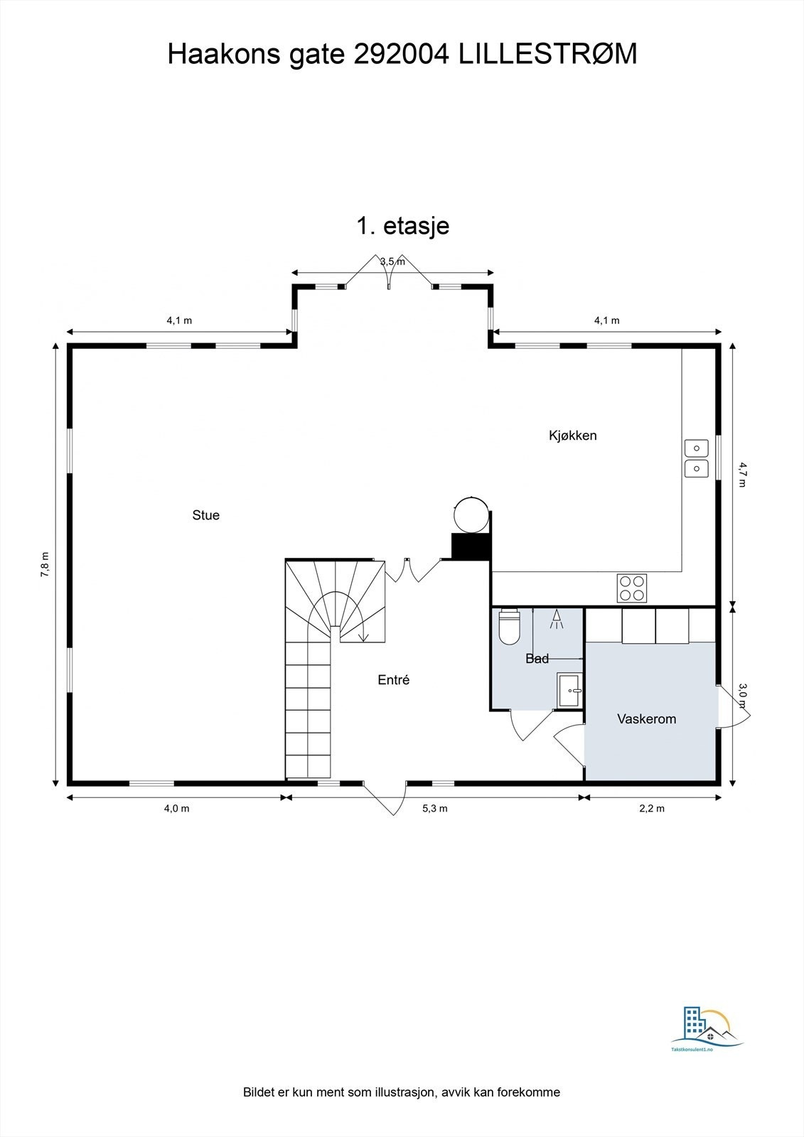 Plantegning - 1. etg Galleribilde