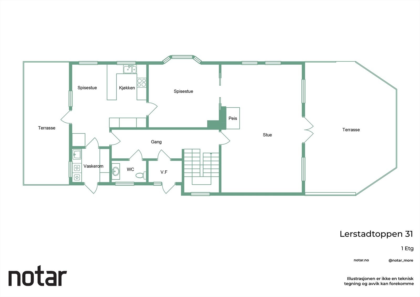 Plantegning 1.etasje Galleribilde