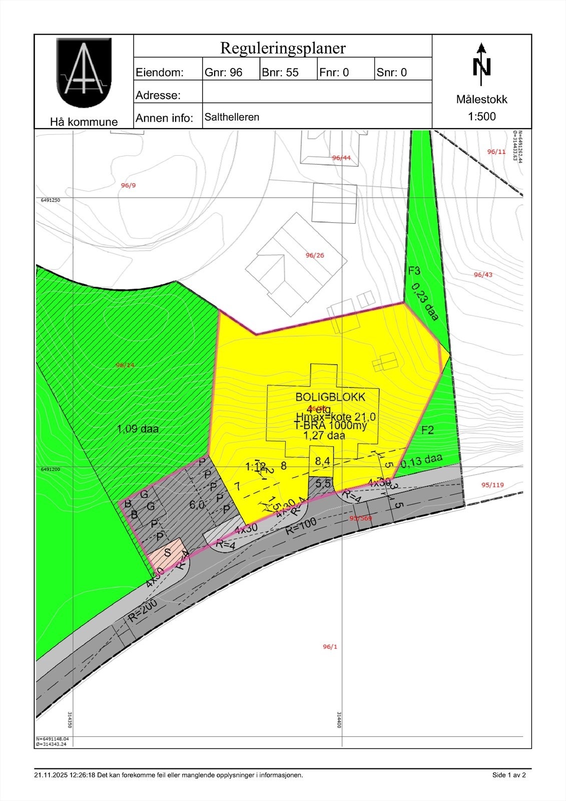 Planopplysninger Galleribilde