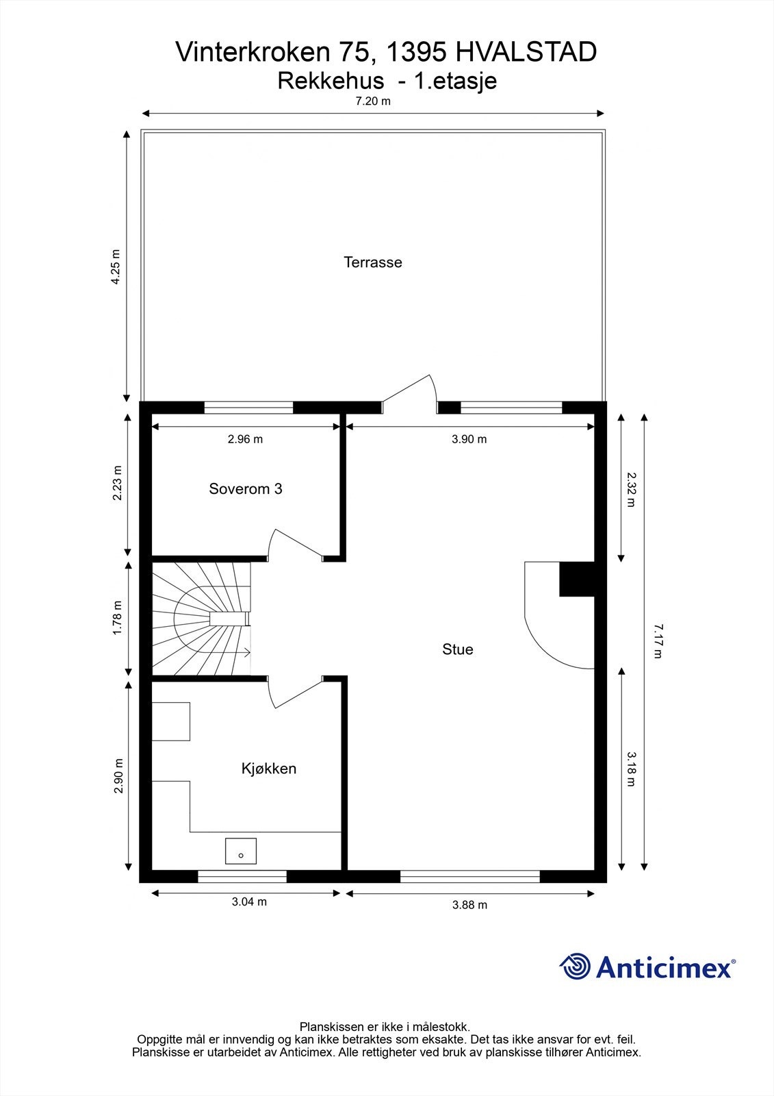 Plantegning 1.etasje Galleribilde