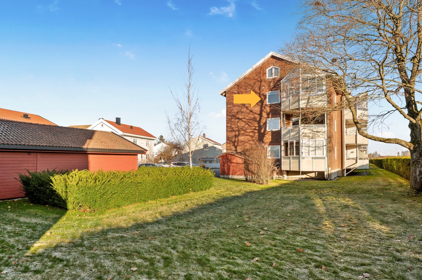 Beliggenheten i 3. etasje gir fint utsyn, lite innsyn Galleribilde