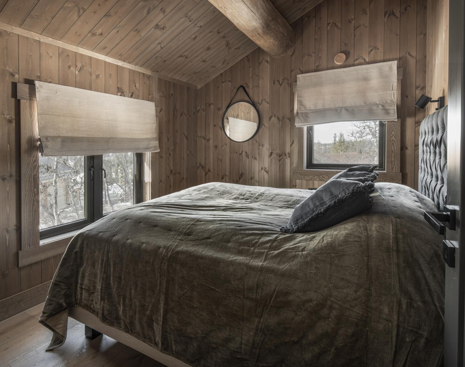 Hytta har fem gode dobbelsengsrom!