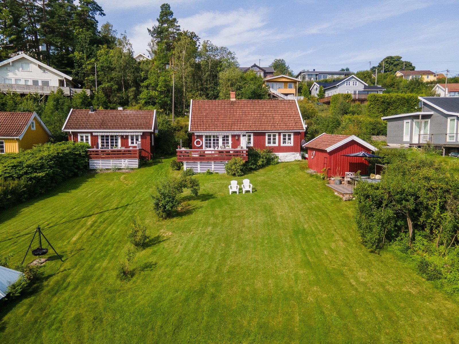 Et sommereldorado av en fritidseiendom Galleribilde