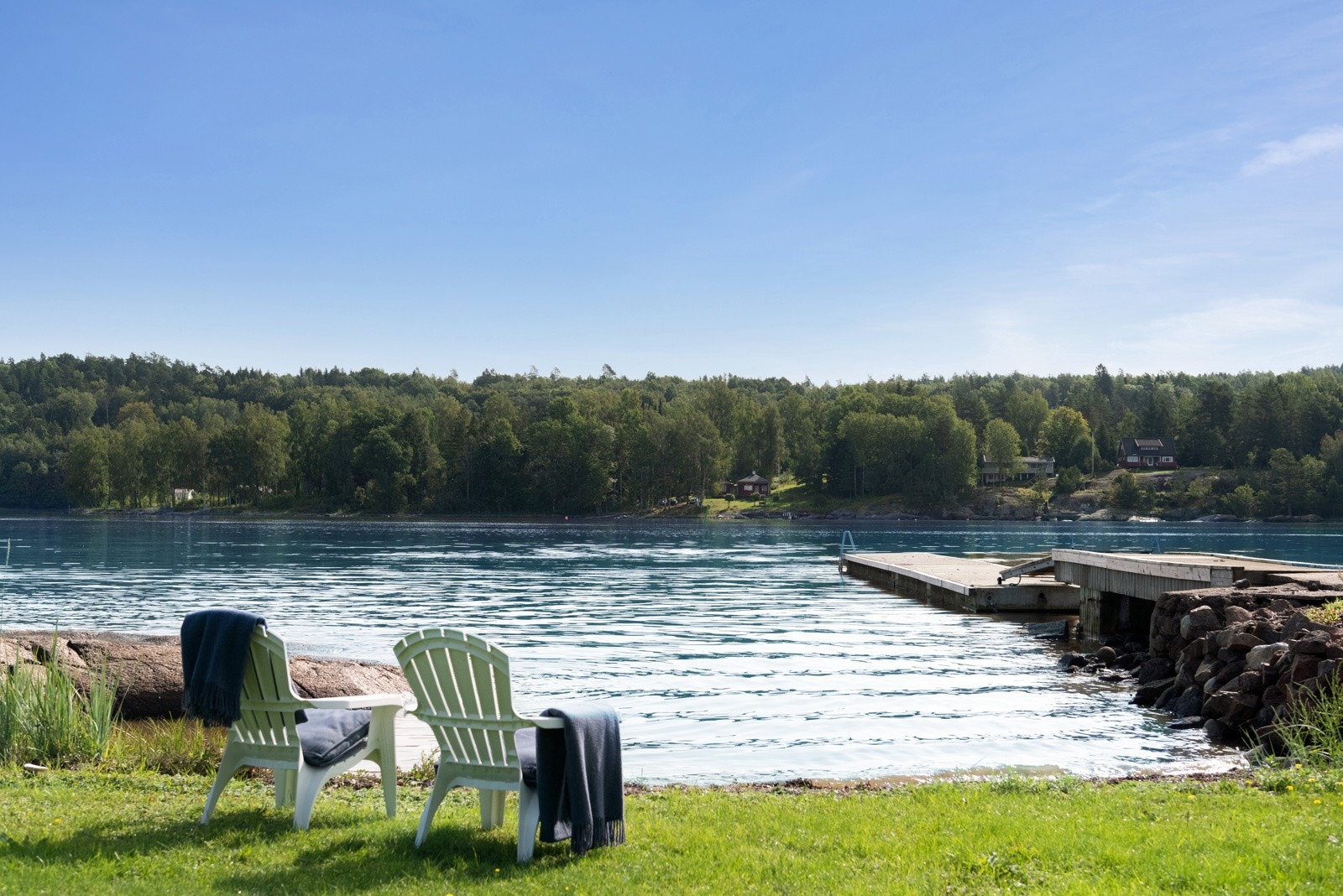 Stranden ligger kun få skritt fra eiendommen Galleribilde