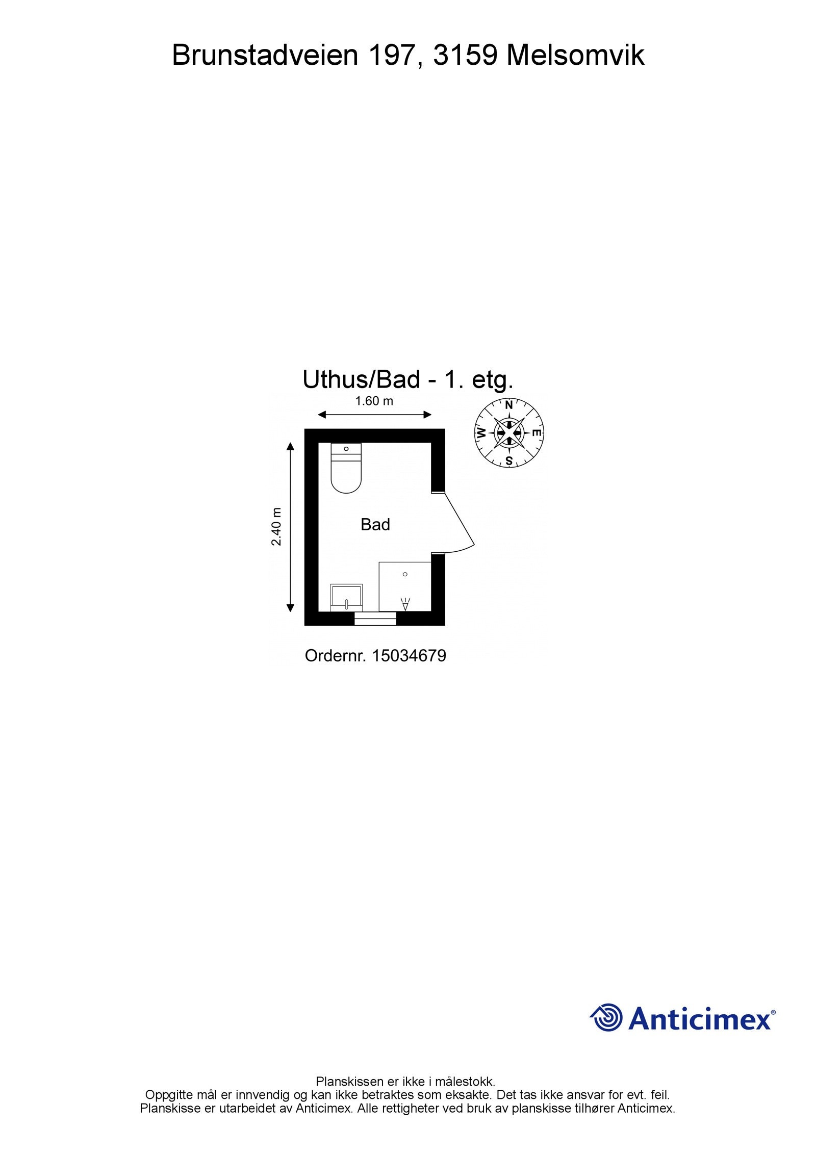 Plantegning badet Galleribilde