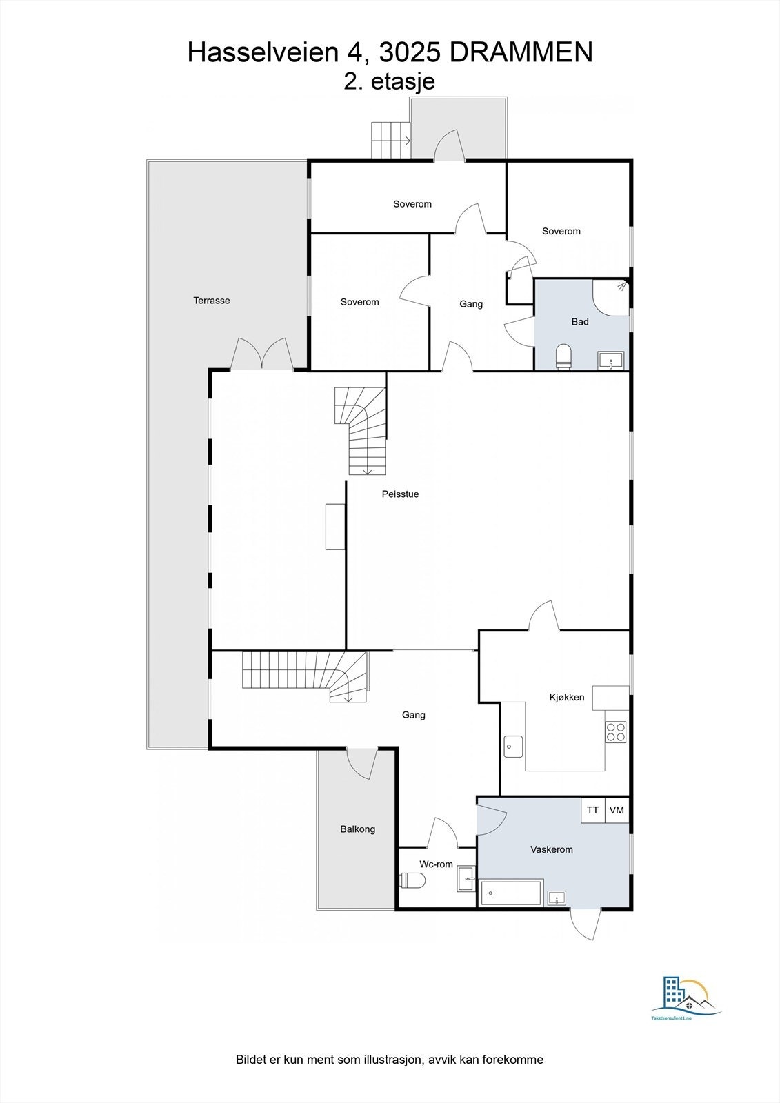 Plantegning - 2. etasje. Galleribilde
