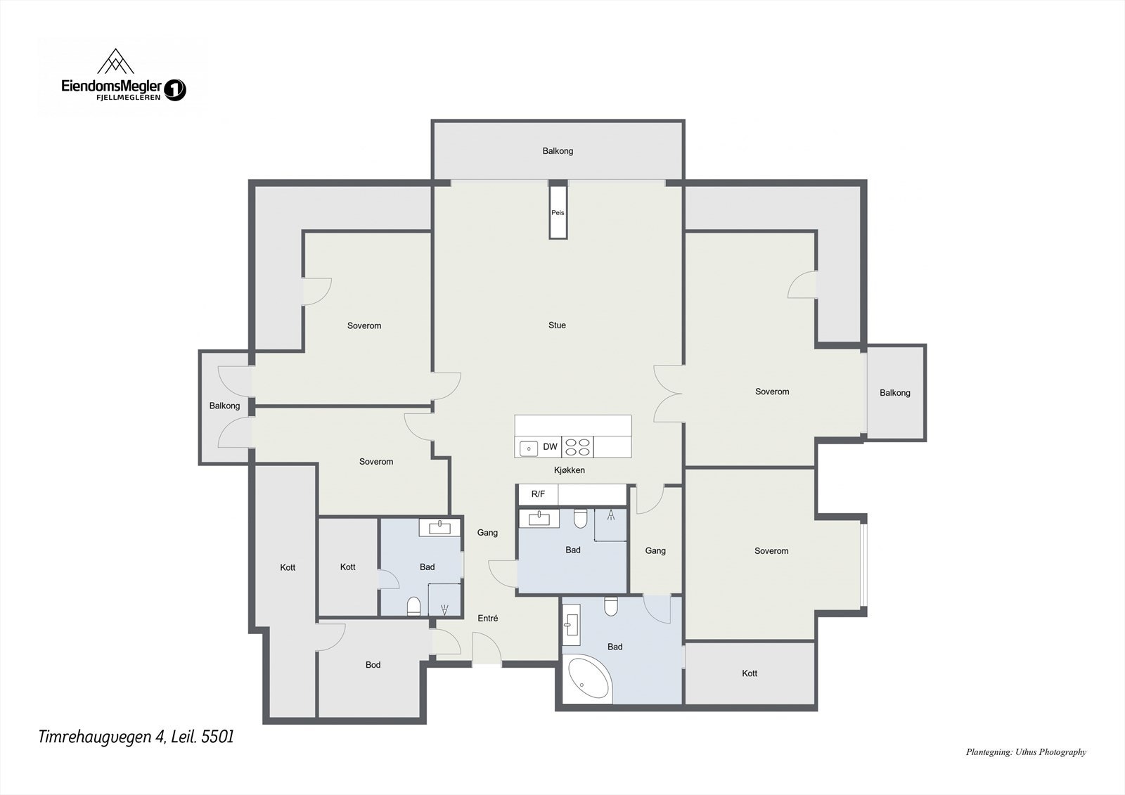 Plantegning Galleribilde