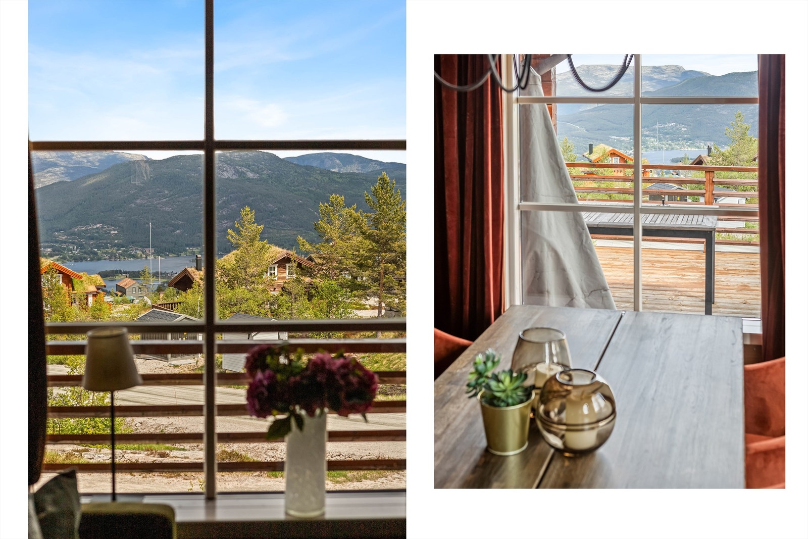 Her kan man sitte å nyte utsikten hele året. Galleribilde