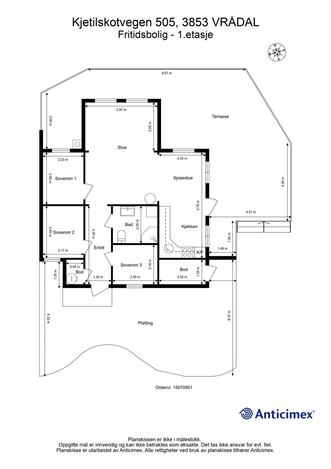 Plantegning Galleribilde