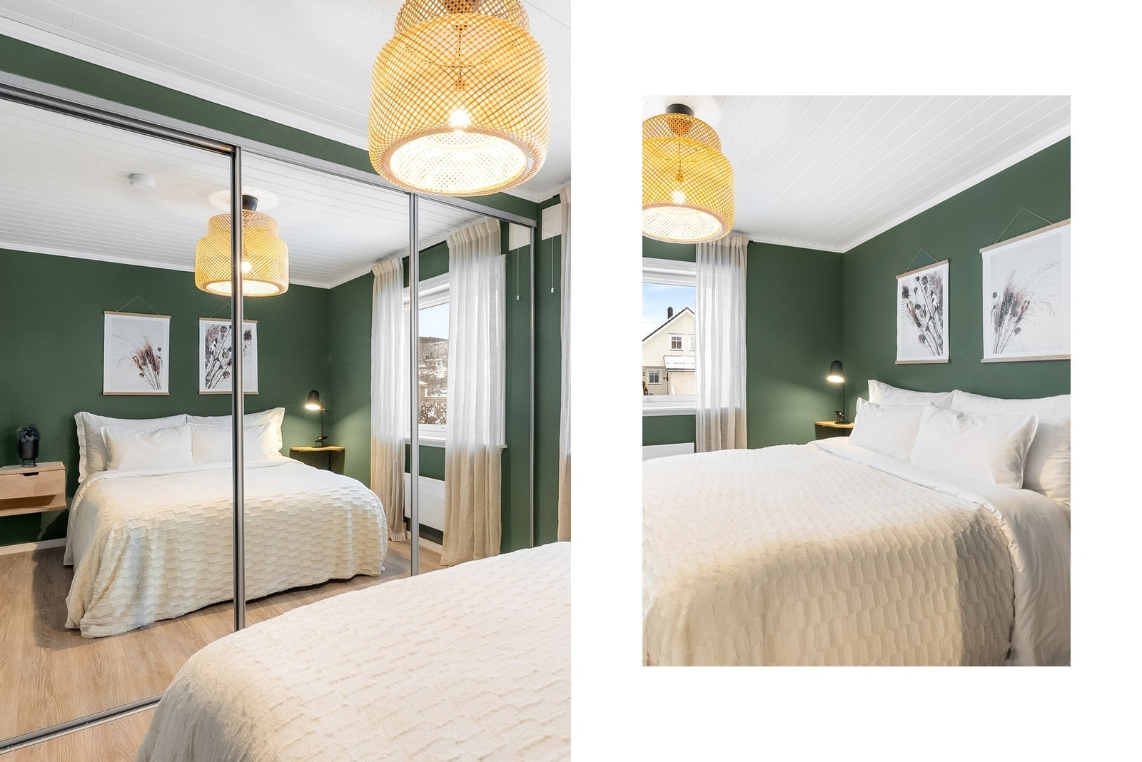 Det er byttet gulv på soverommet i 2025. Galleribilde