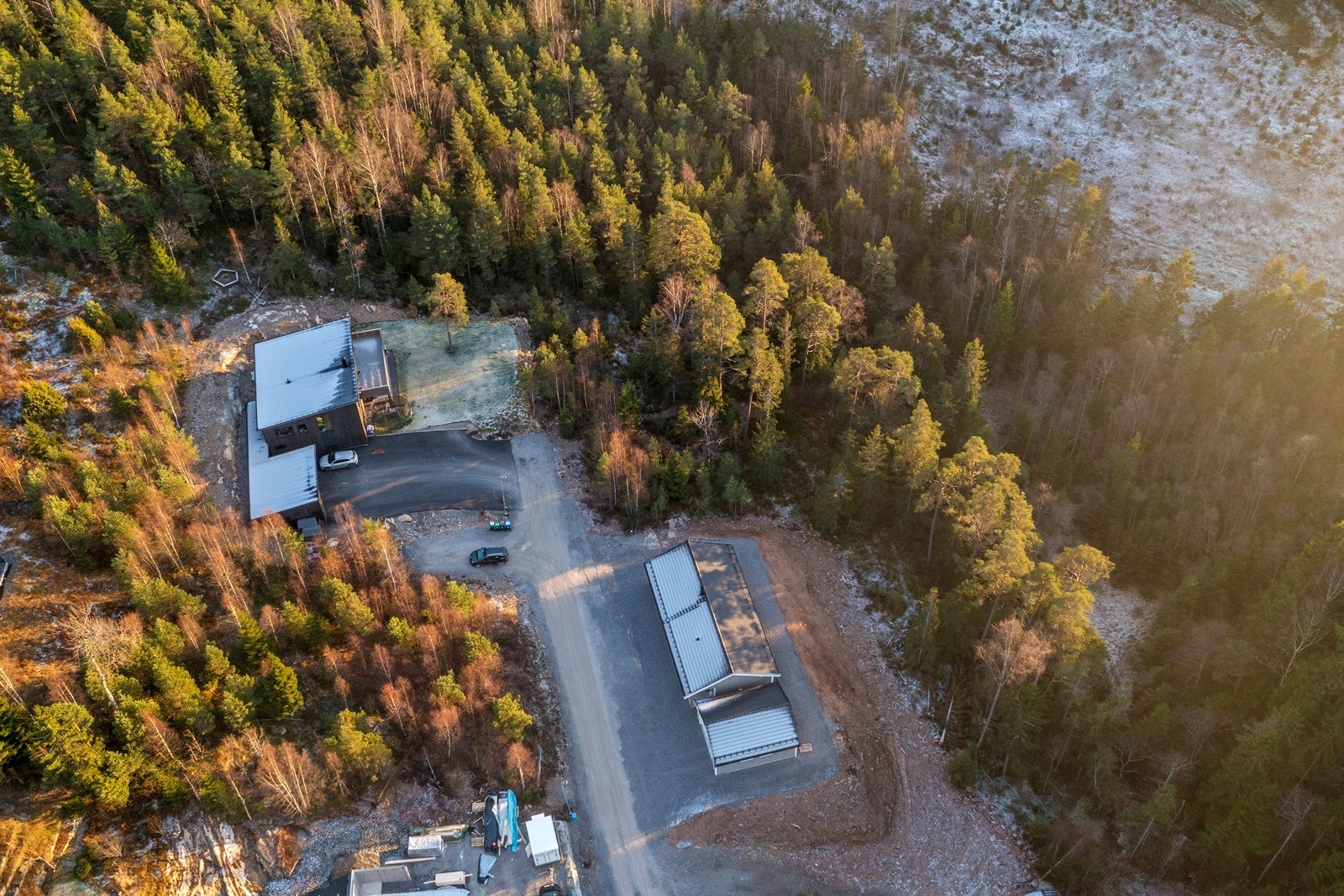 Tomten er beliggende innerst i blindvei Galleribilde