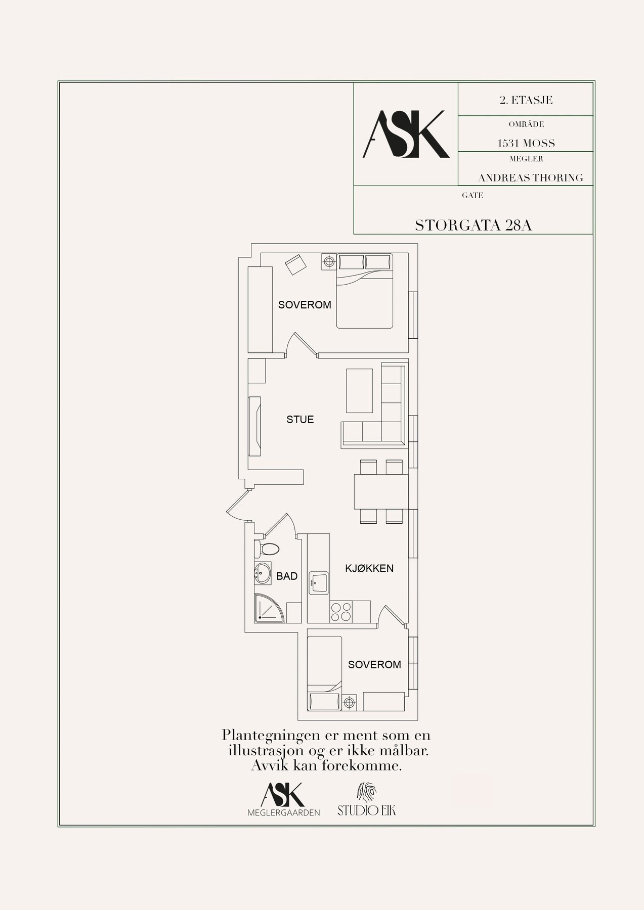 Plantegning Galleribilde