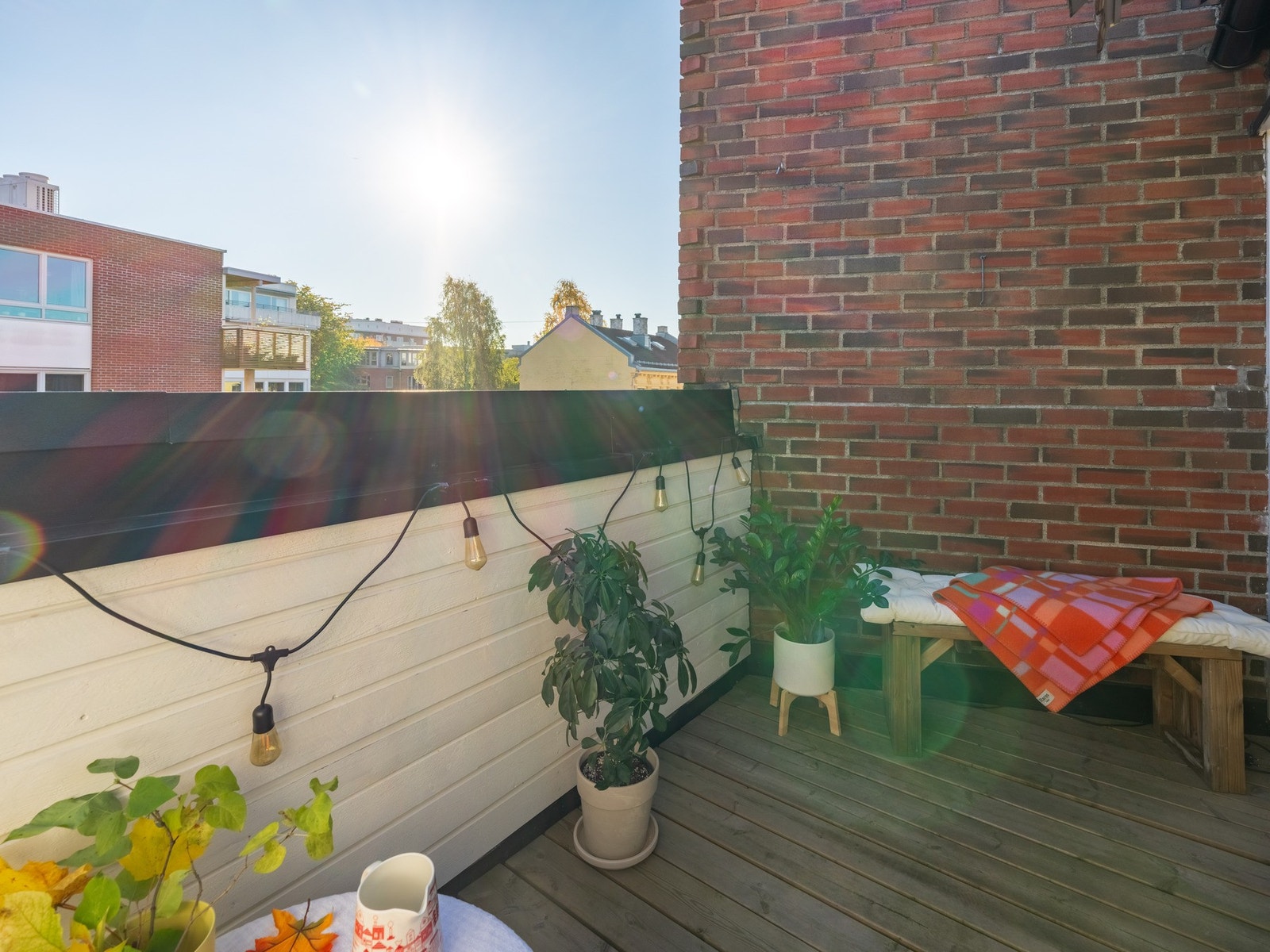 Her kan late sommerdager nytes i skjermede omgivelser. Galleribilde