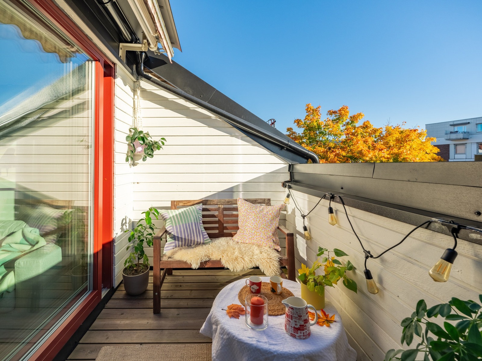 Vi tar en rask sniktitt på den deilige takterrassen. Denne kommer du til å like! Galleribilde