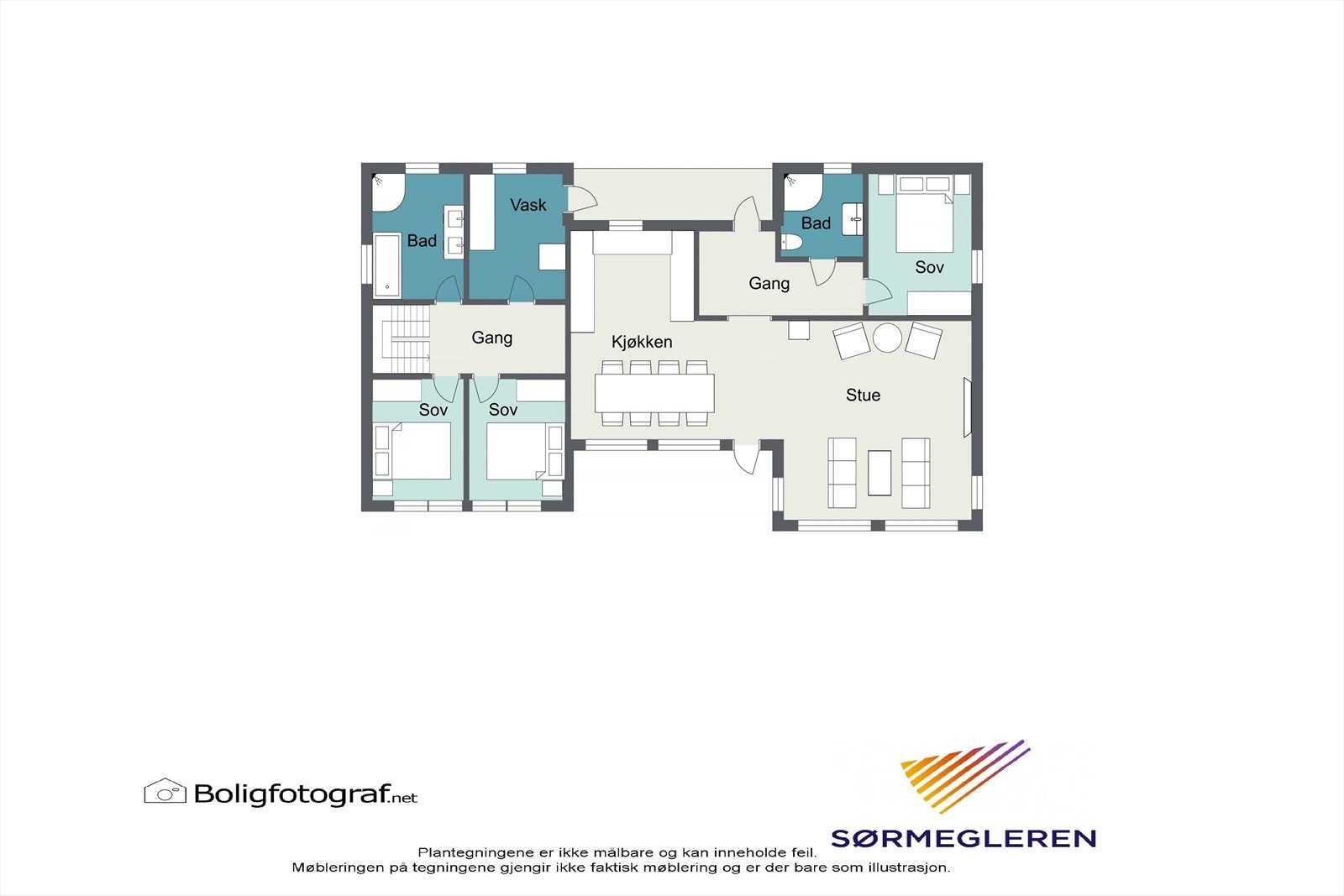 Plantegning 1. etasje Galleribilde