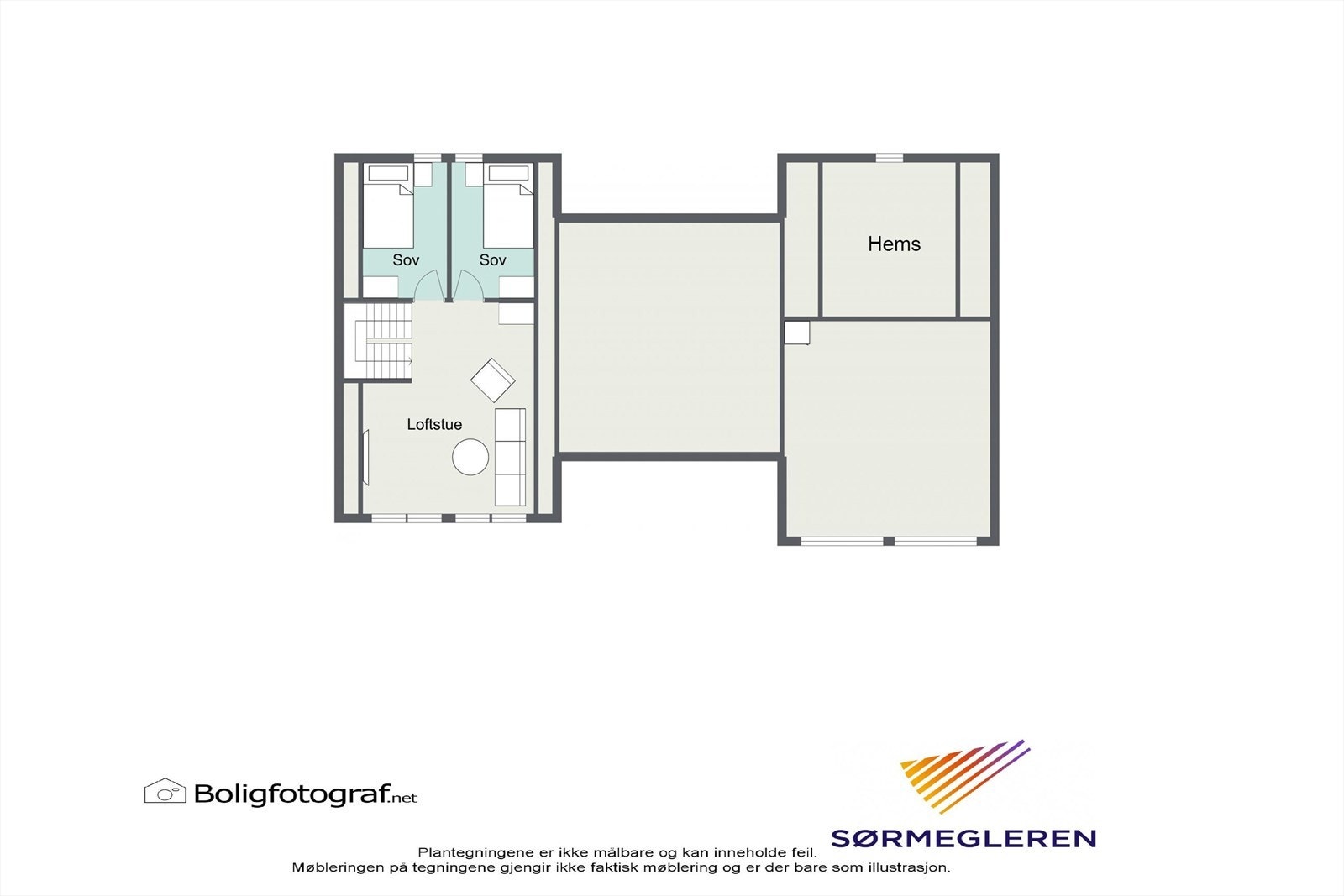 Plantegning 2. etasje Galleribilde