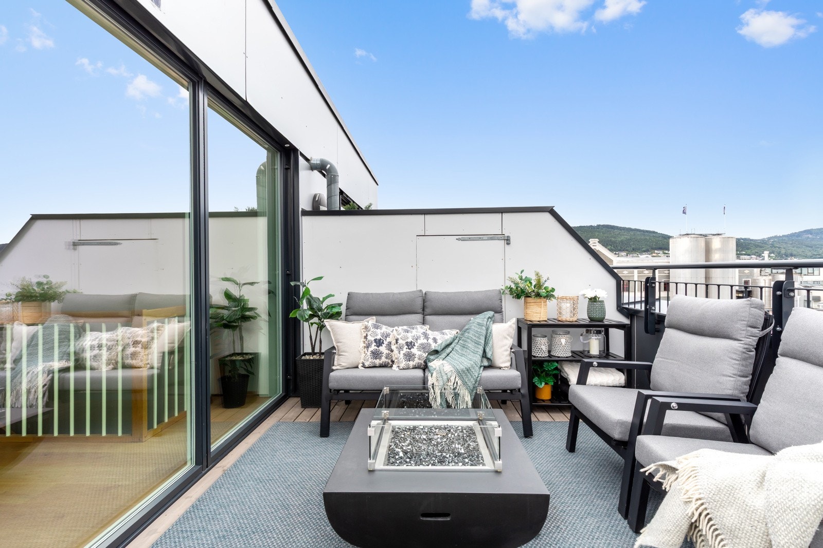 Takterrassen vender mot vest Galleribilde