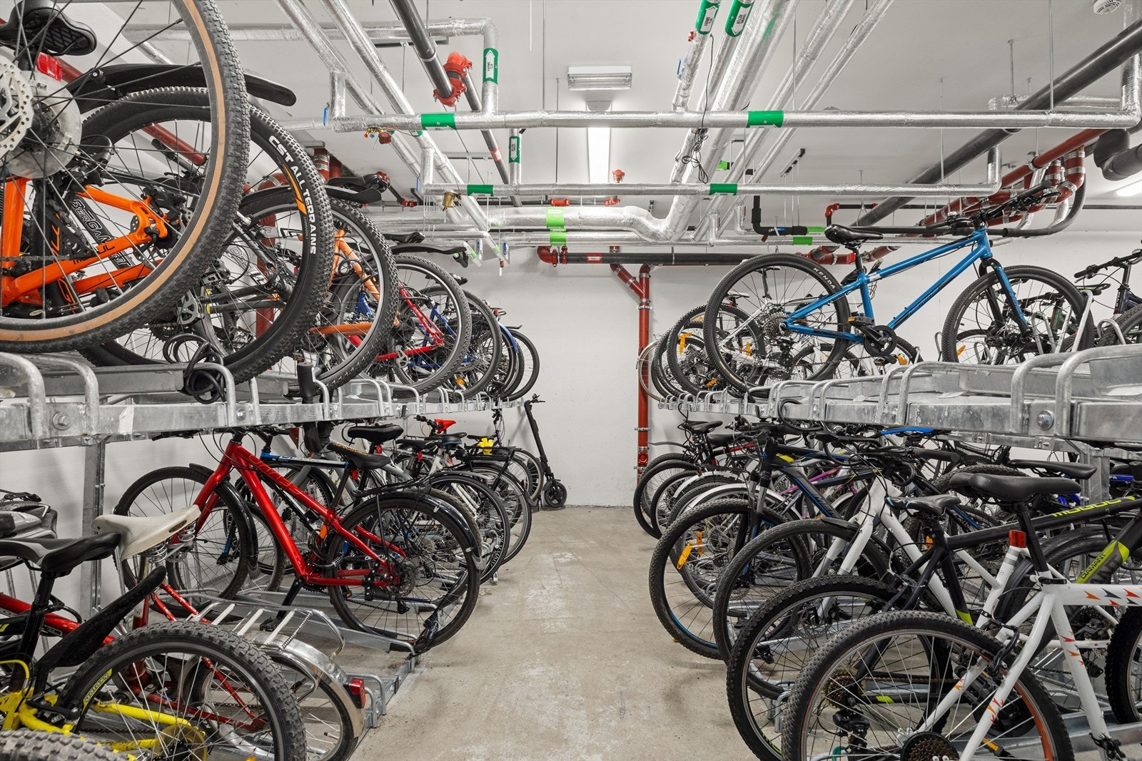 Tilgang til sykkelparkering. Galleribilde