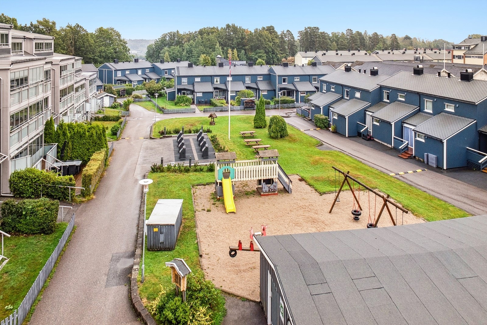 Fin utsikt mot fellesområdene. Galleribilde