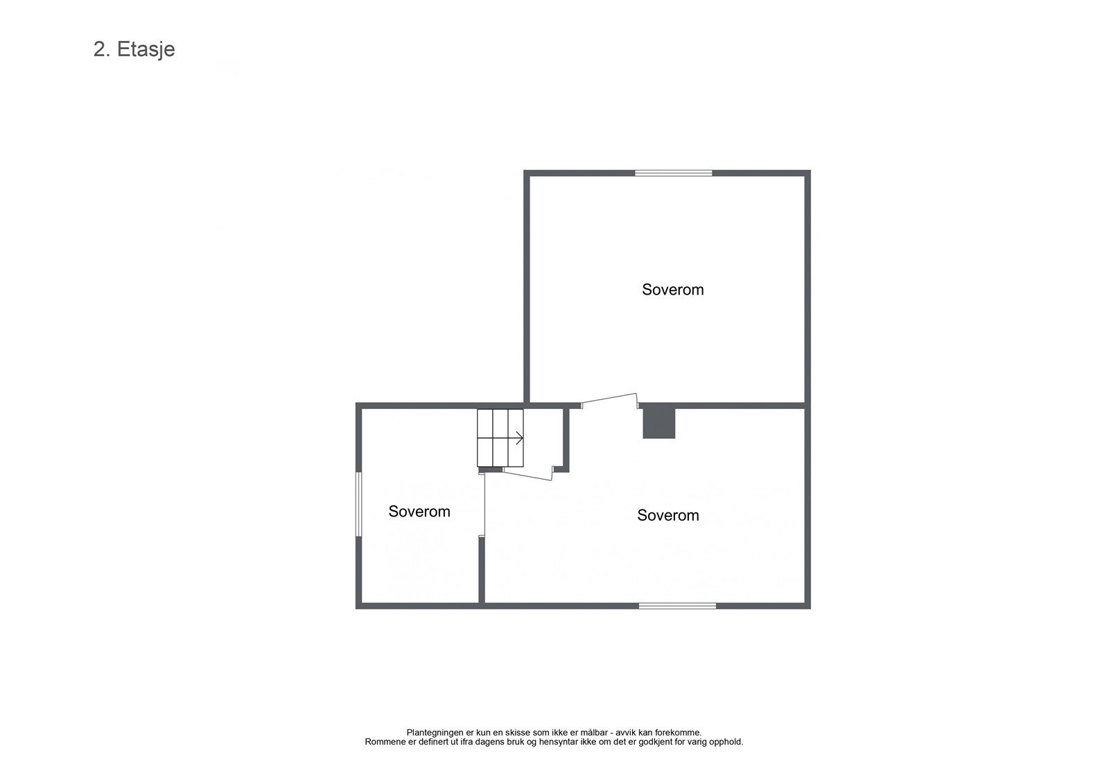 Plantegning 2 etg. Galleribilde