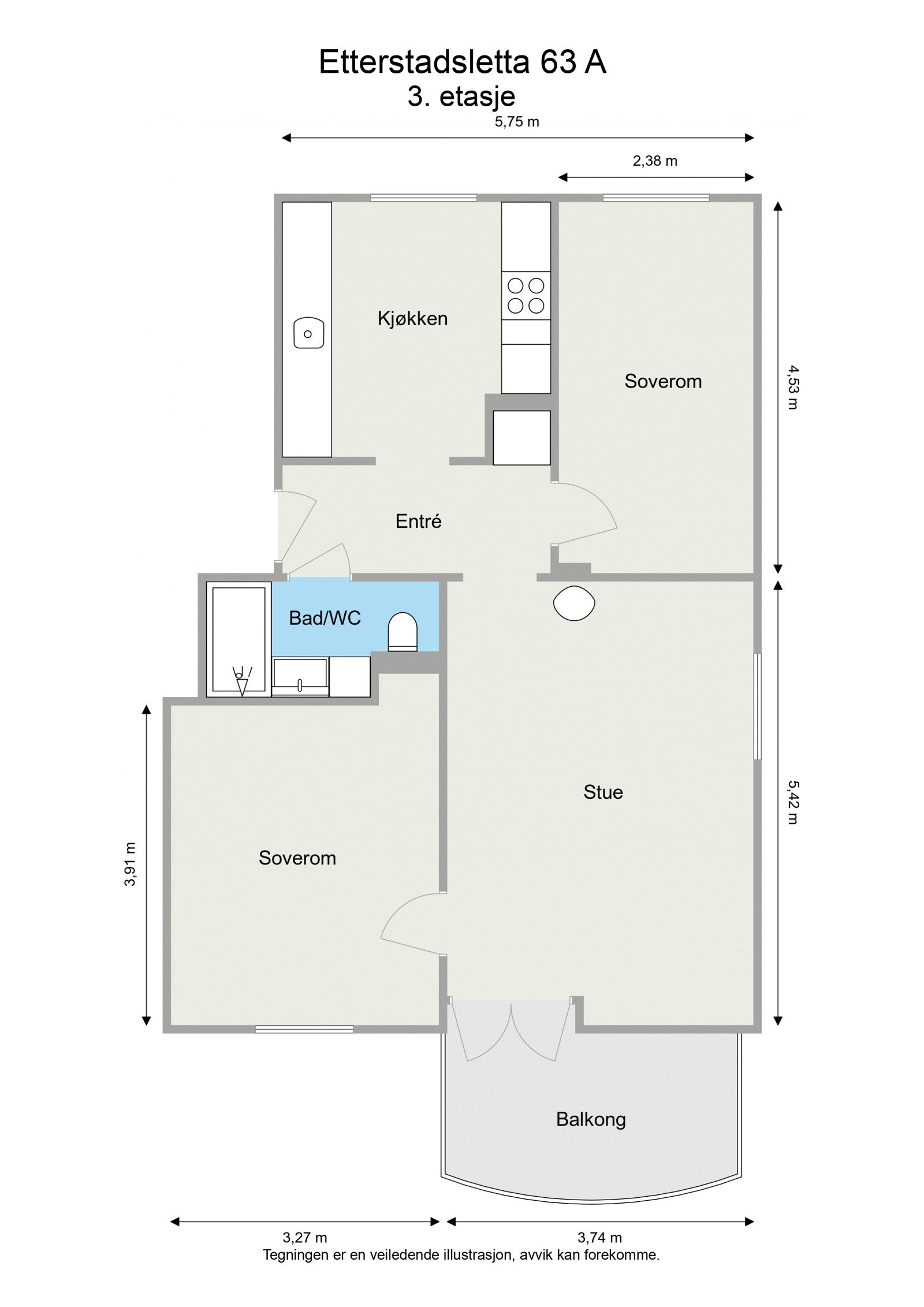 Plantegning Galleribilde