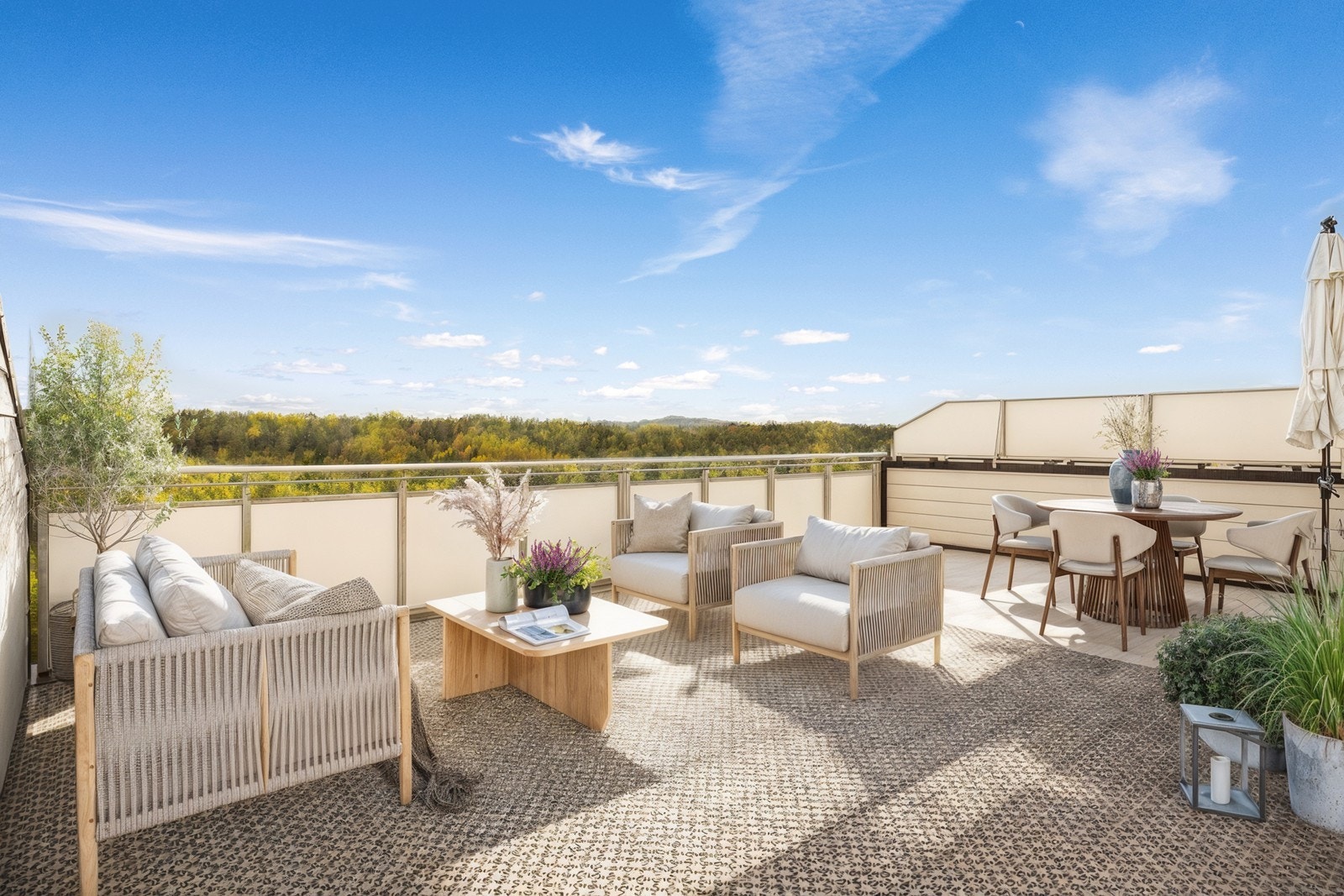 Terrasse - digitalt møblert Galleribilde