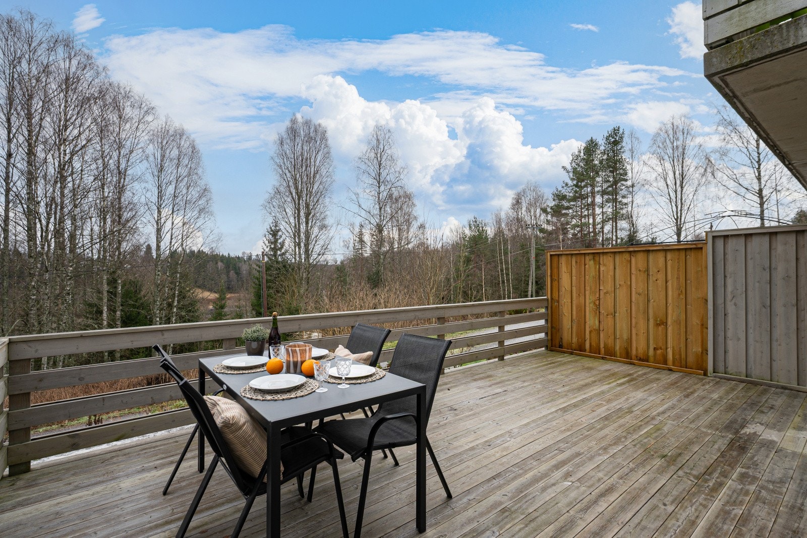 Plattingen foran stuen er stor med god plass til utegruppe. Galleribilde
