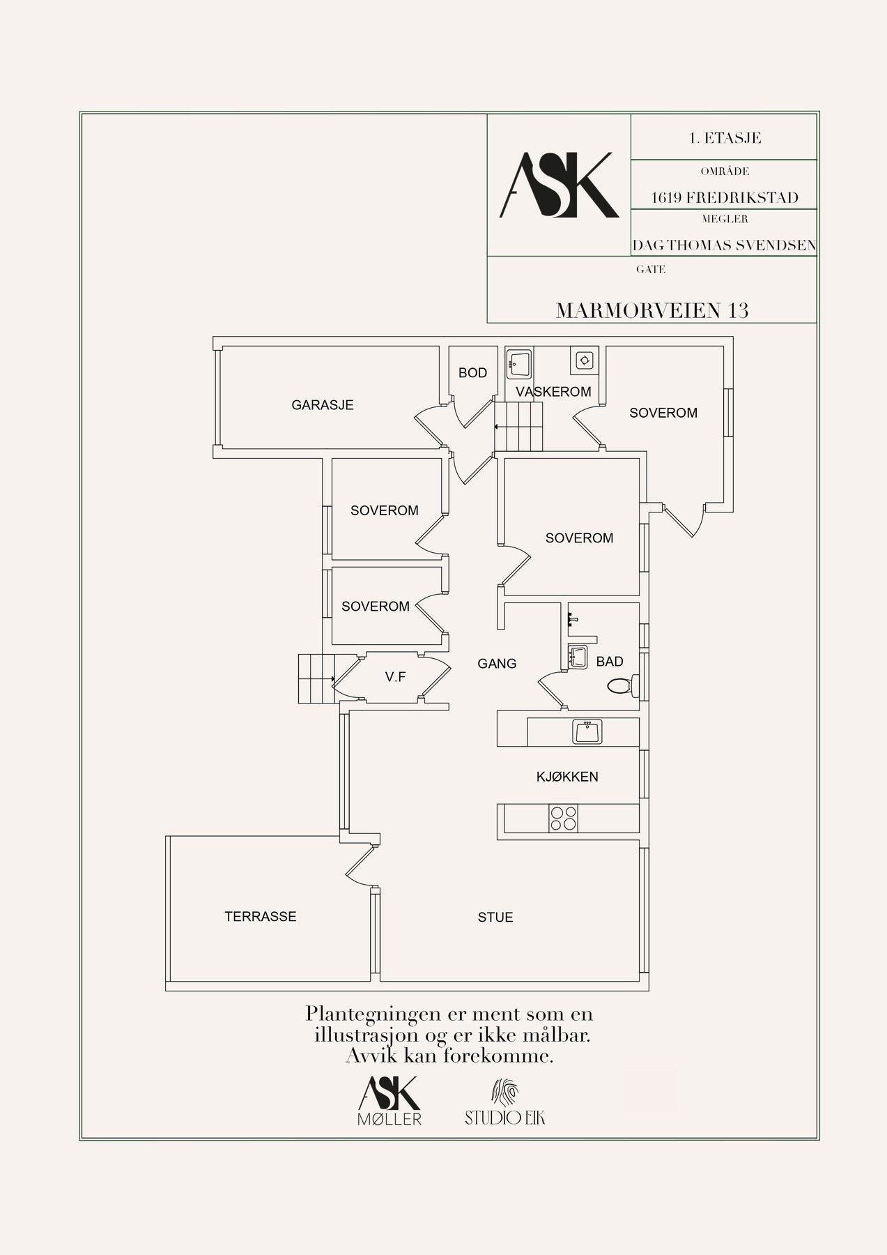 Plantegning Galleribilde