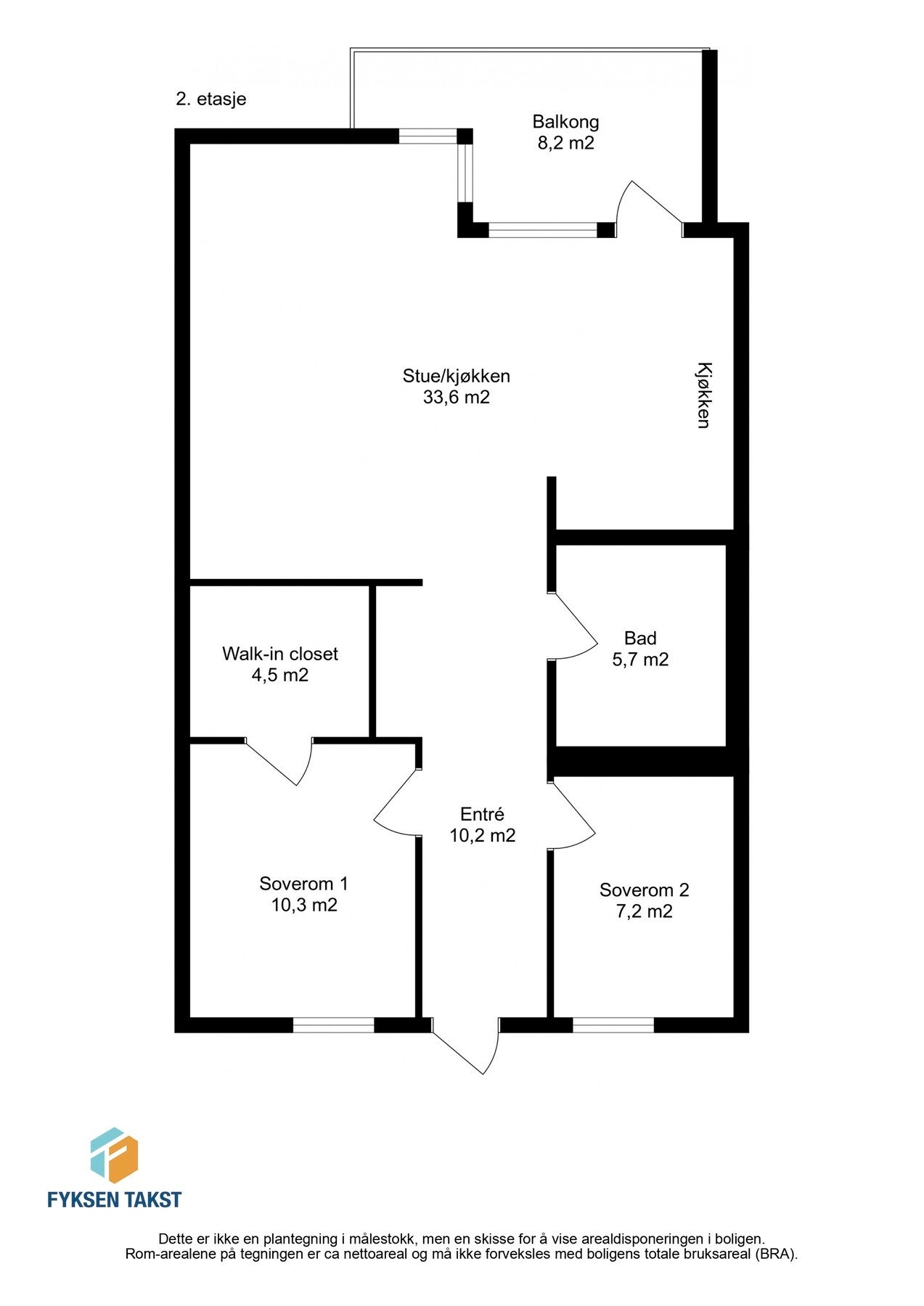 Leiligheten har en særdeles god planløsning i byggets 2.etasje. Galleribilde