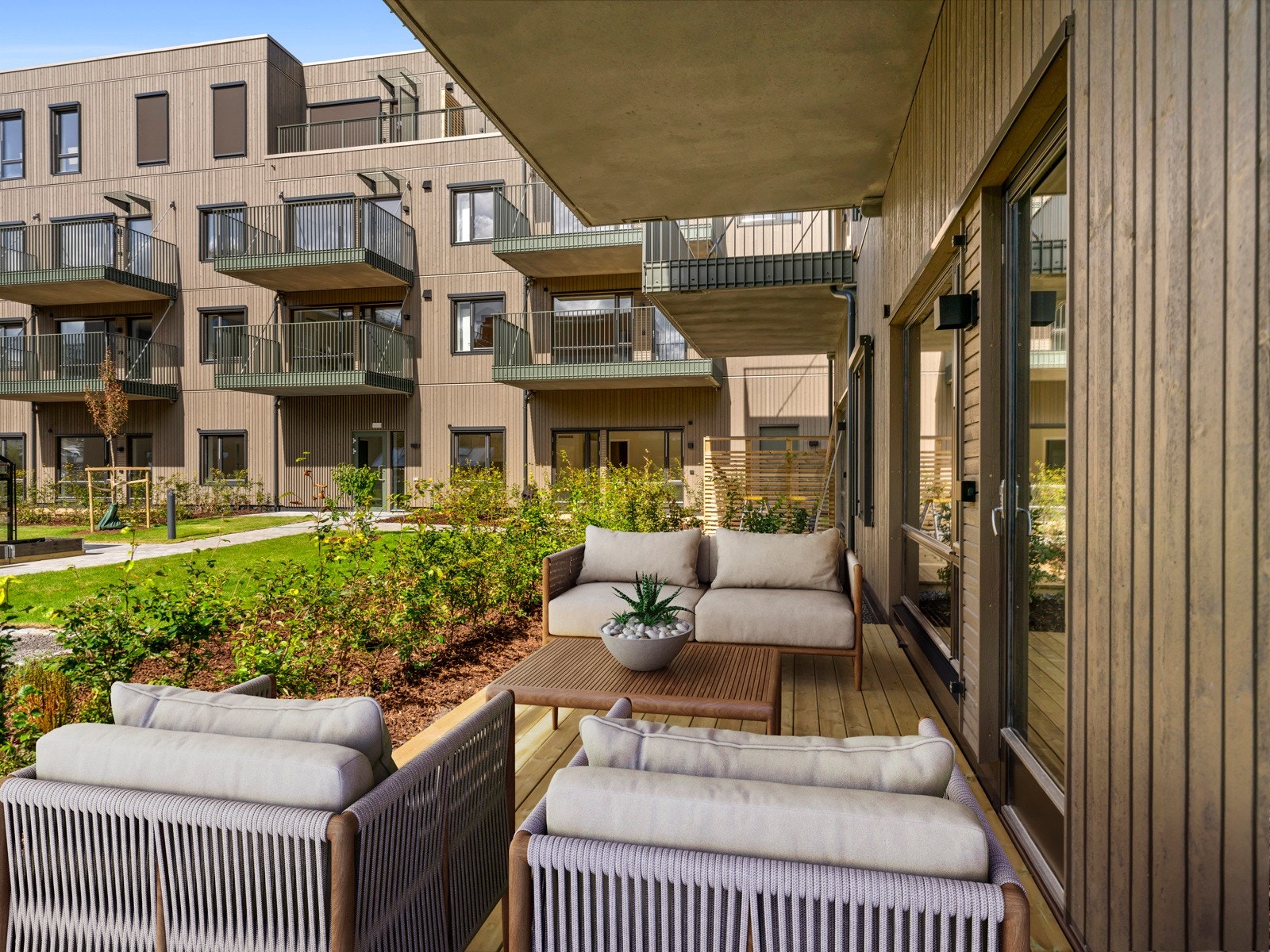 Terrasse, digitalt stylet. Galleribilde