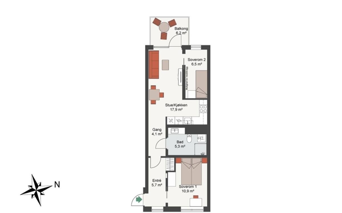 Plantegning Galleribilde