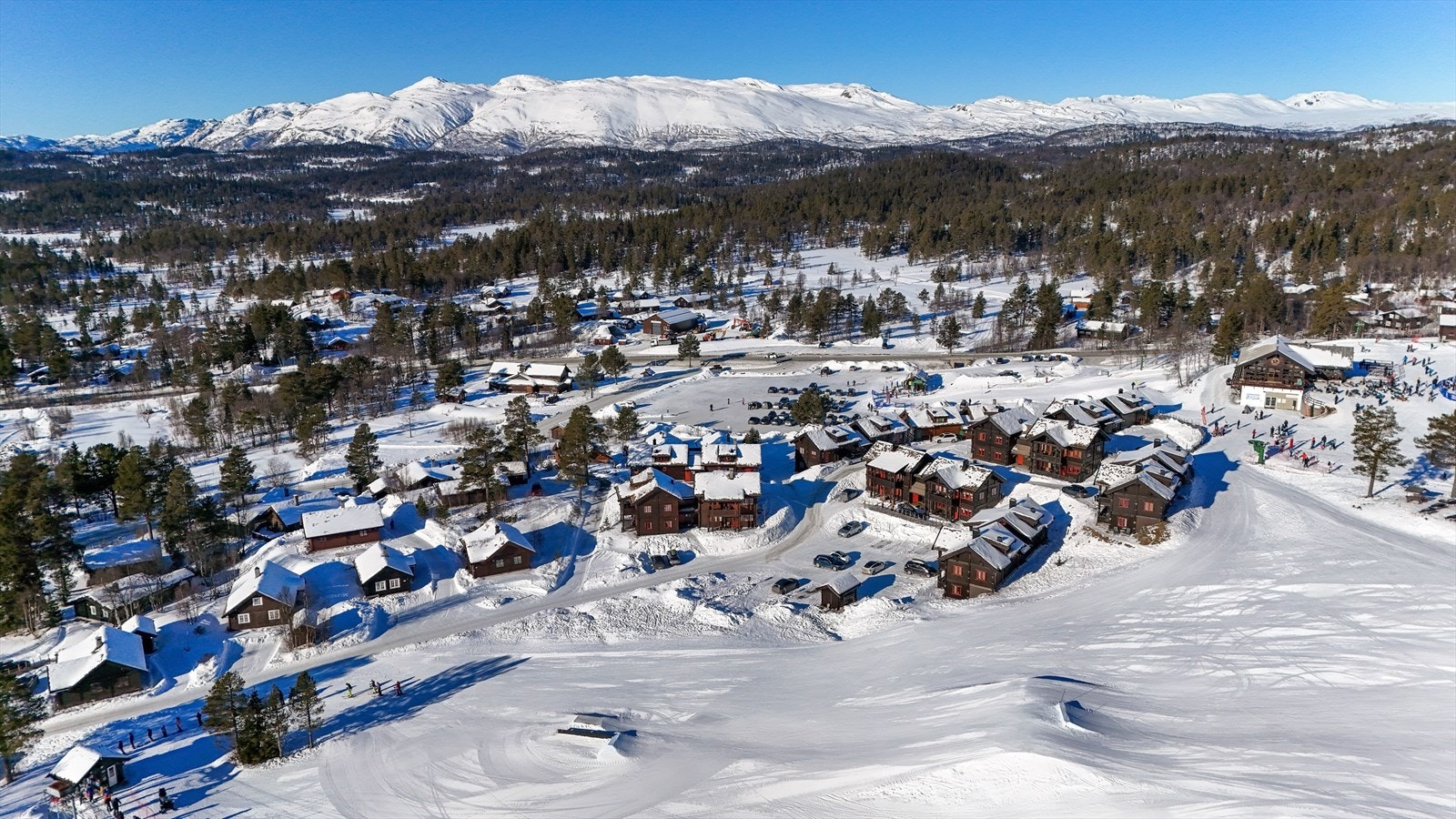 Ski-heis rett utenfor boligen. Langrennsløyper og turstier på sommerstid. Galleribilde