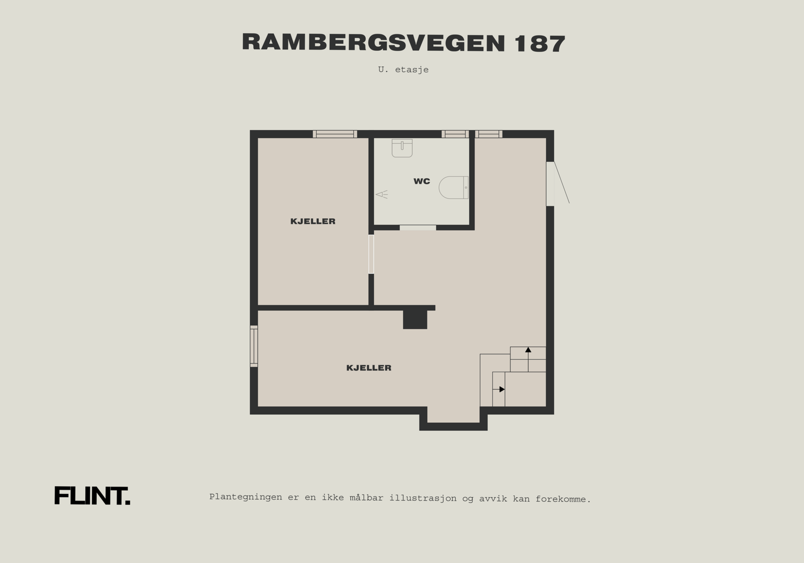 Plantegning kjeller. Galleribilde