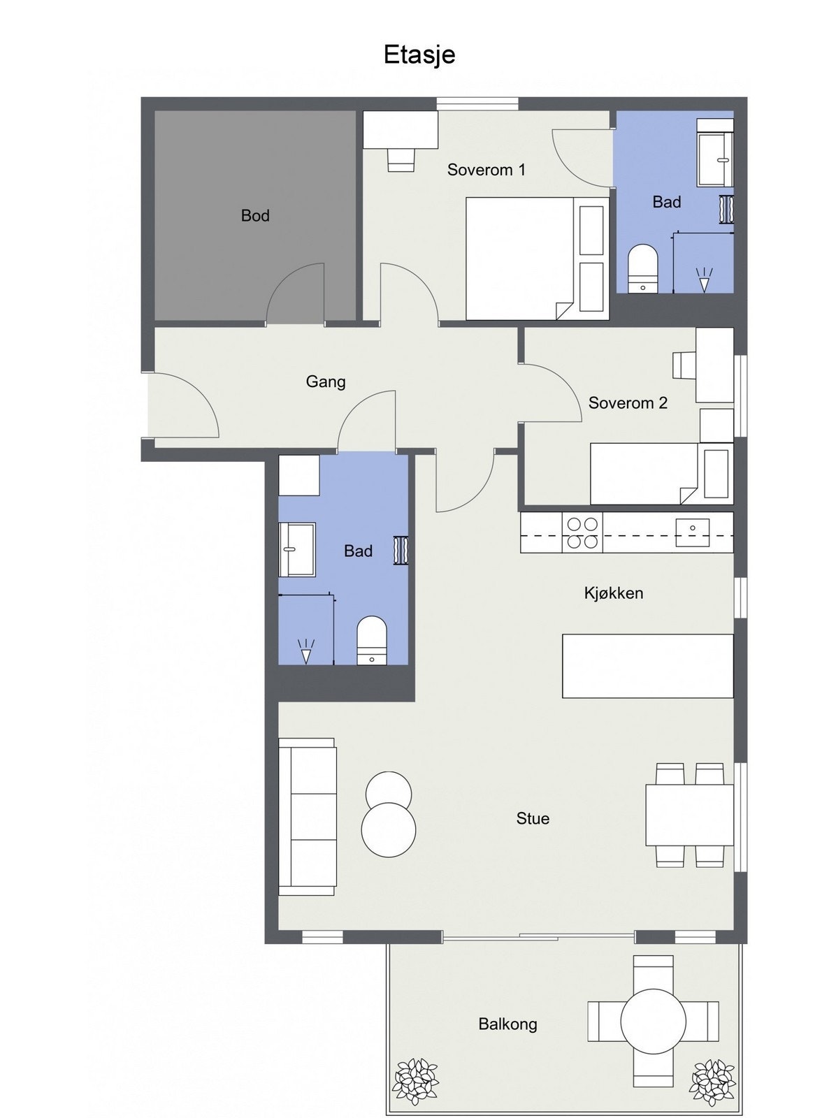 Plantegning Galleribilde