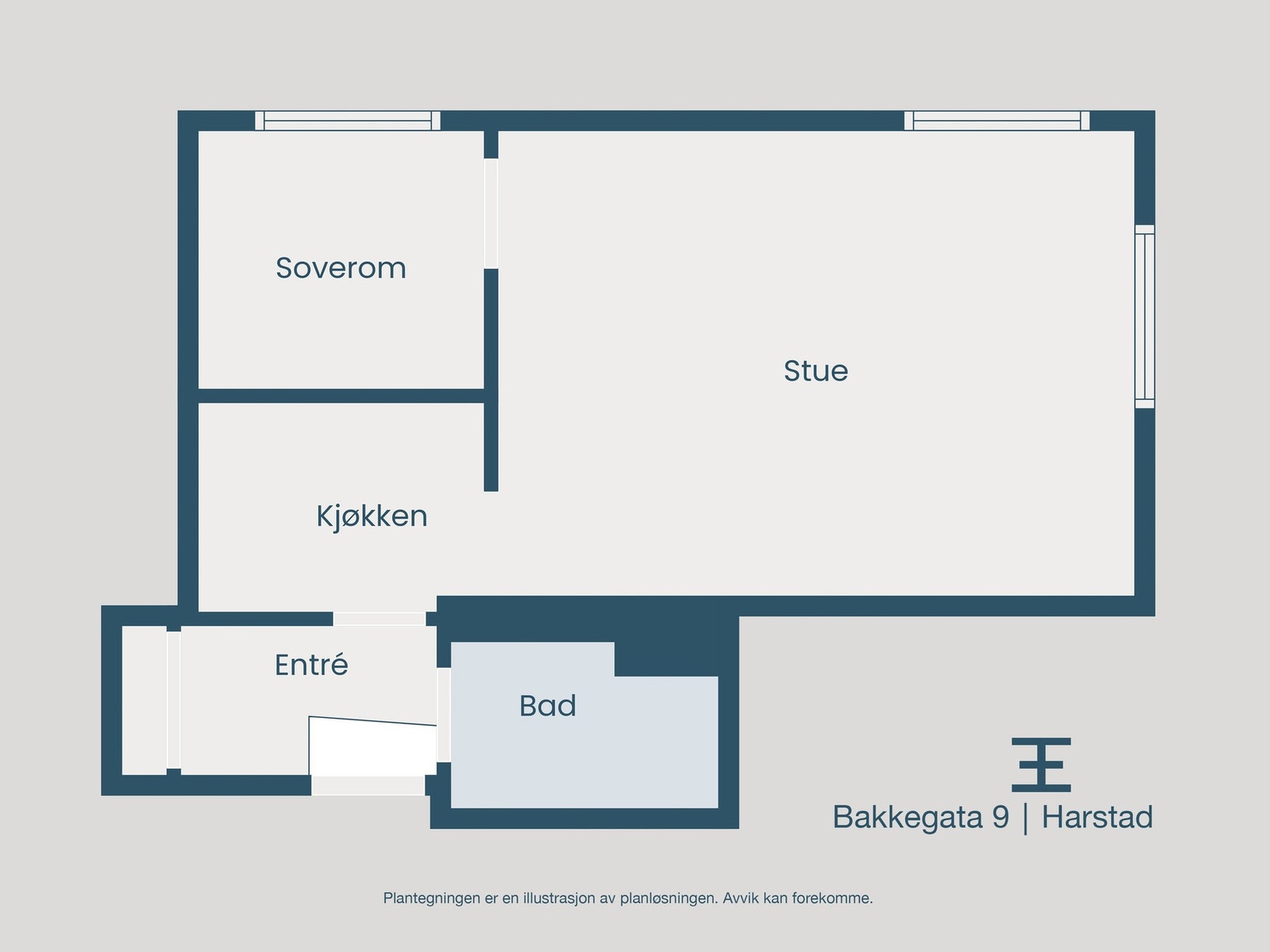Plantegning Galleribilde