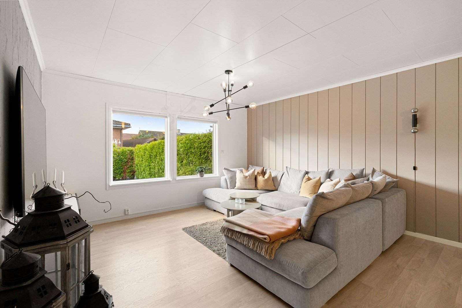 Store vindusflater med godt lysinnslipp Galleribilde