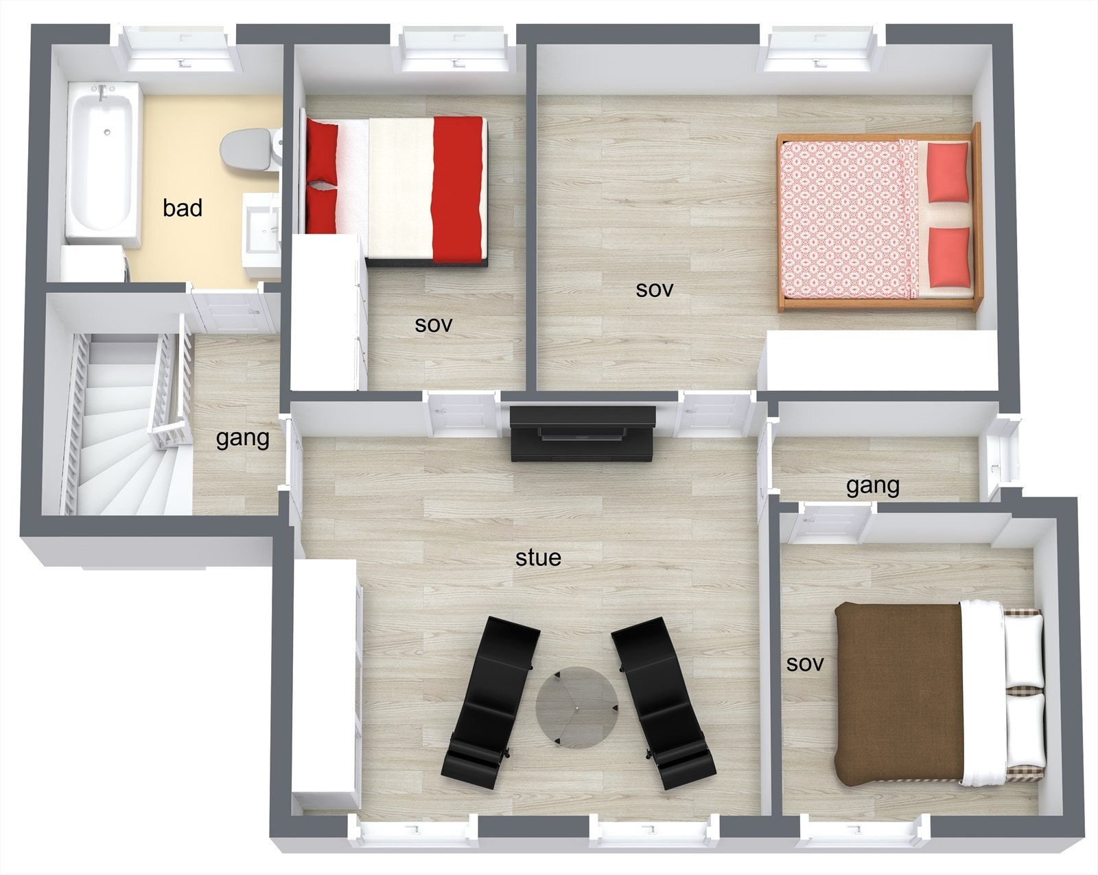 Loftsetasje. Galleribilde