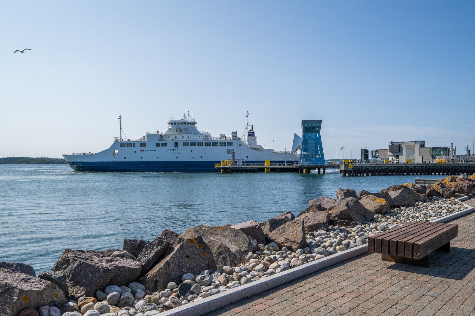 Ferjene er forøvrig gratis for gående og syklende Galleribilde