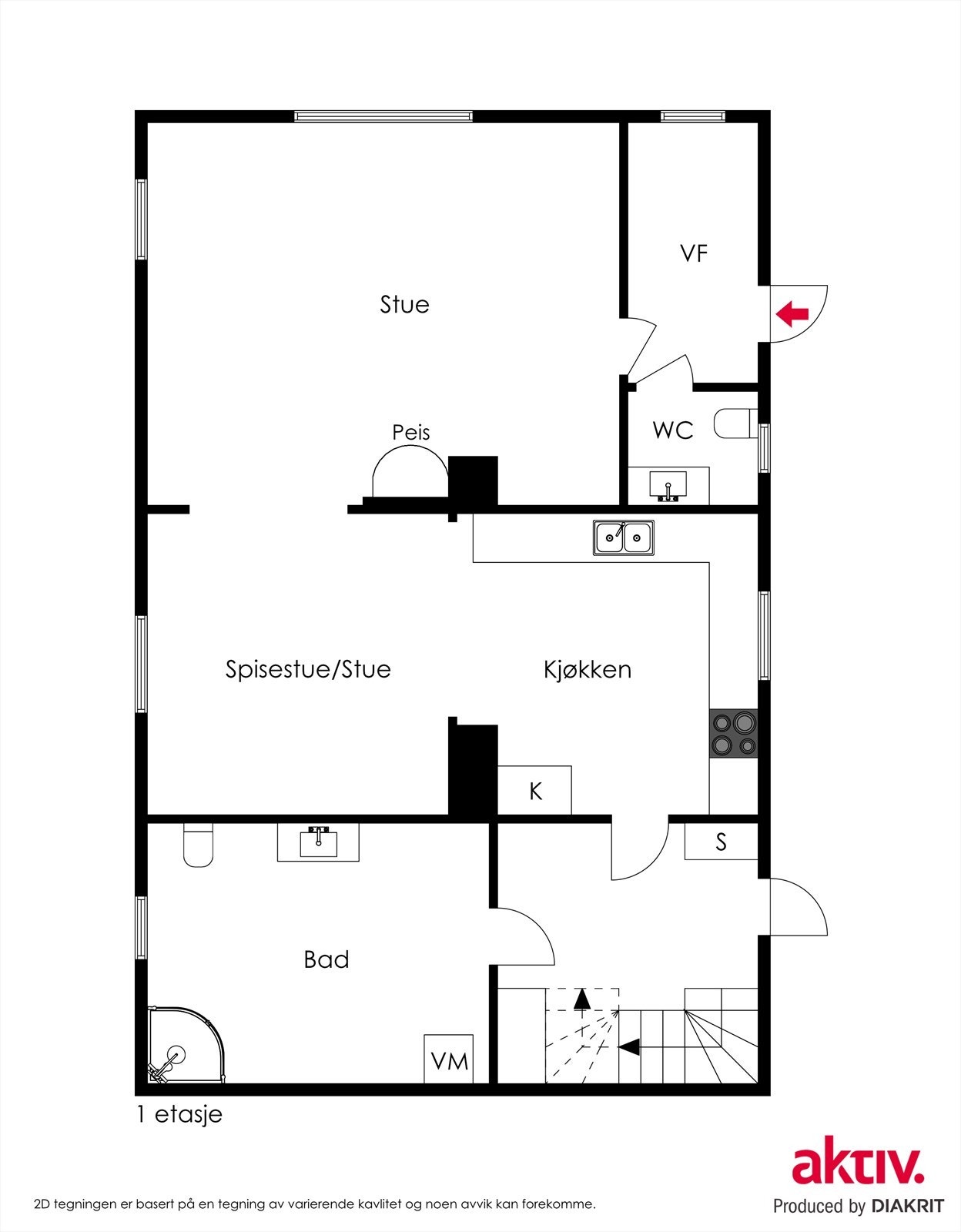 Hovedhus - 1 etasje Galleribilde