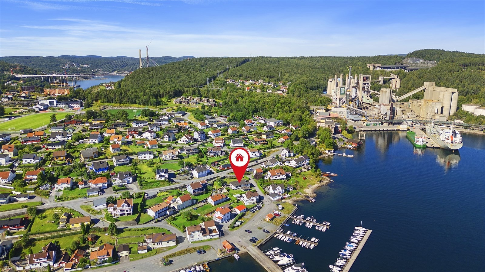 Dronefoto Galleribilde