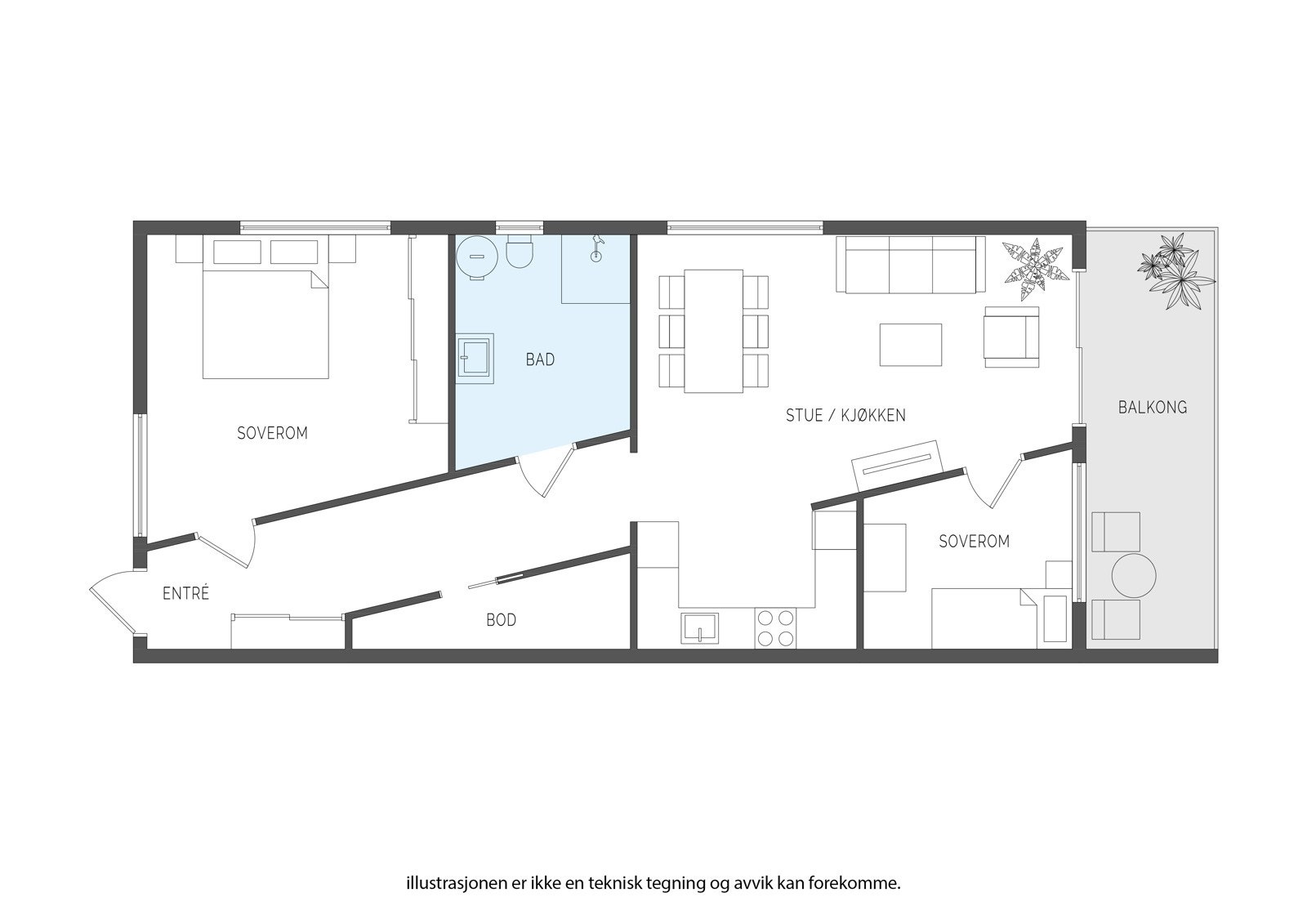 Plantegning 3.etasje. Galleribilde